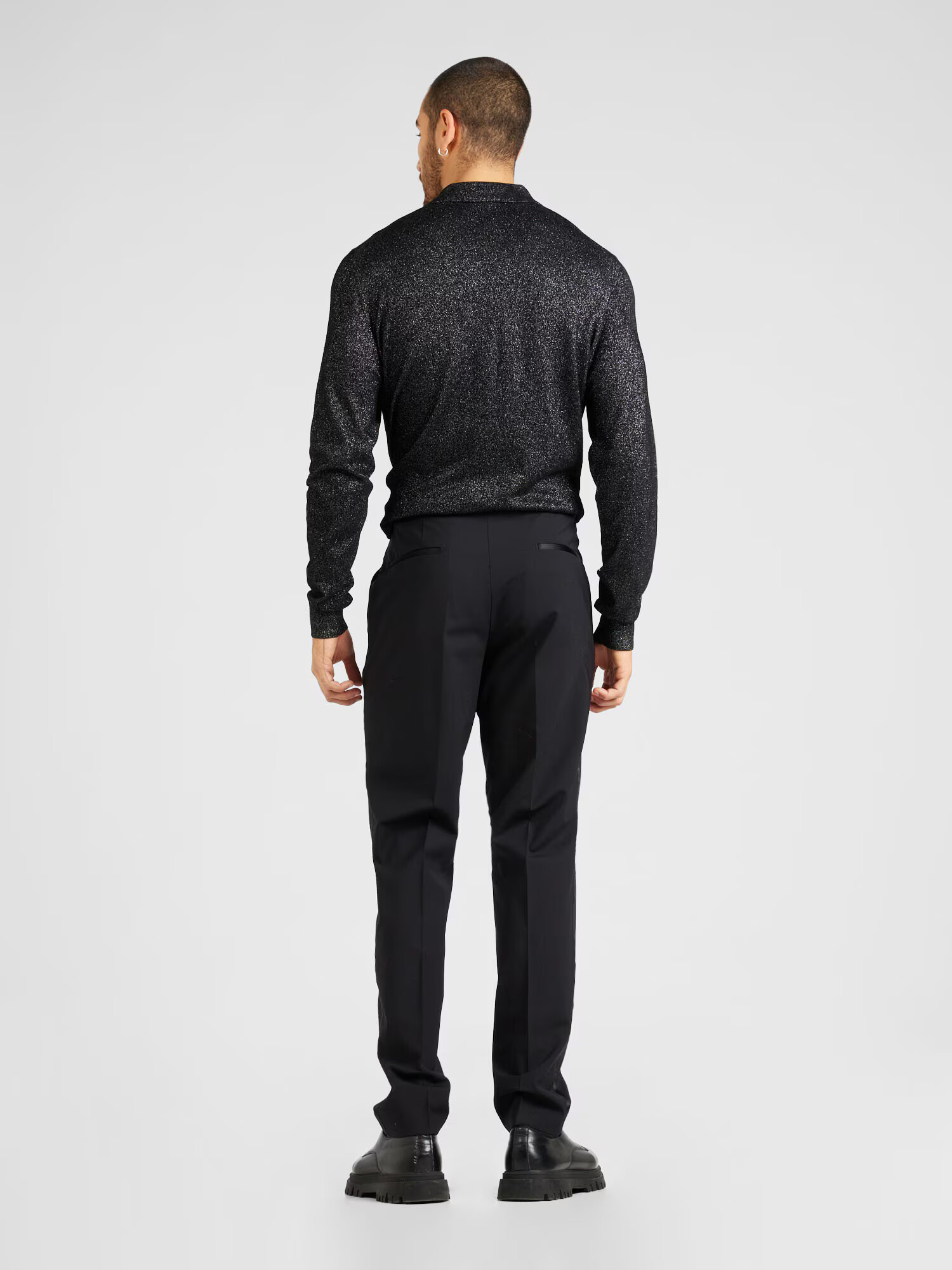 BOSS Black Pantaloni cu dungă 'Genius-Tux-231' negru - Pled.ro