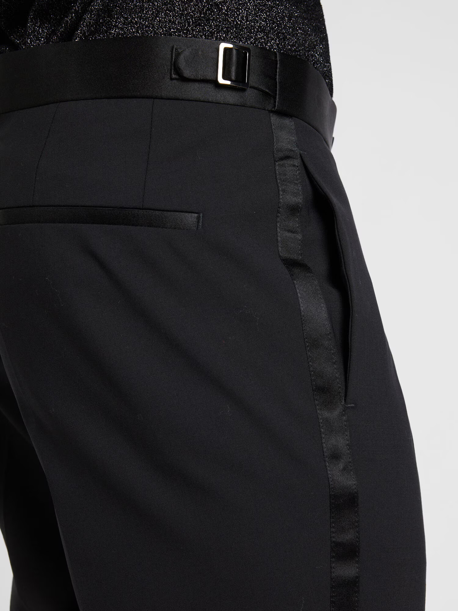 BOSS Black Pantaloni cu dungă 'Genius-Tux-231' negru - Pled.ro