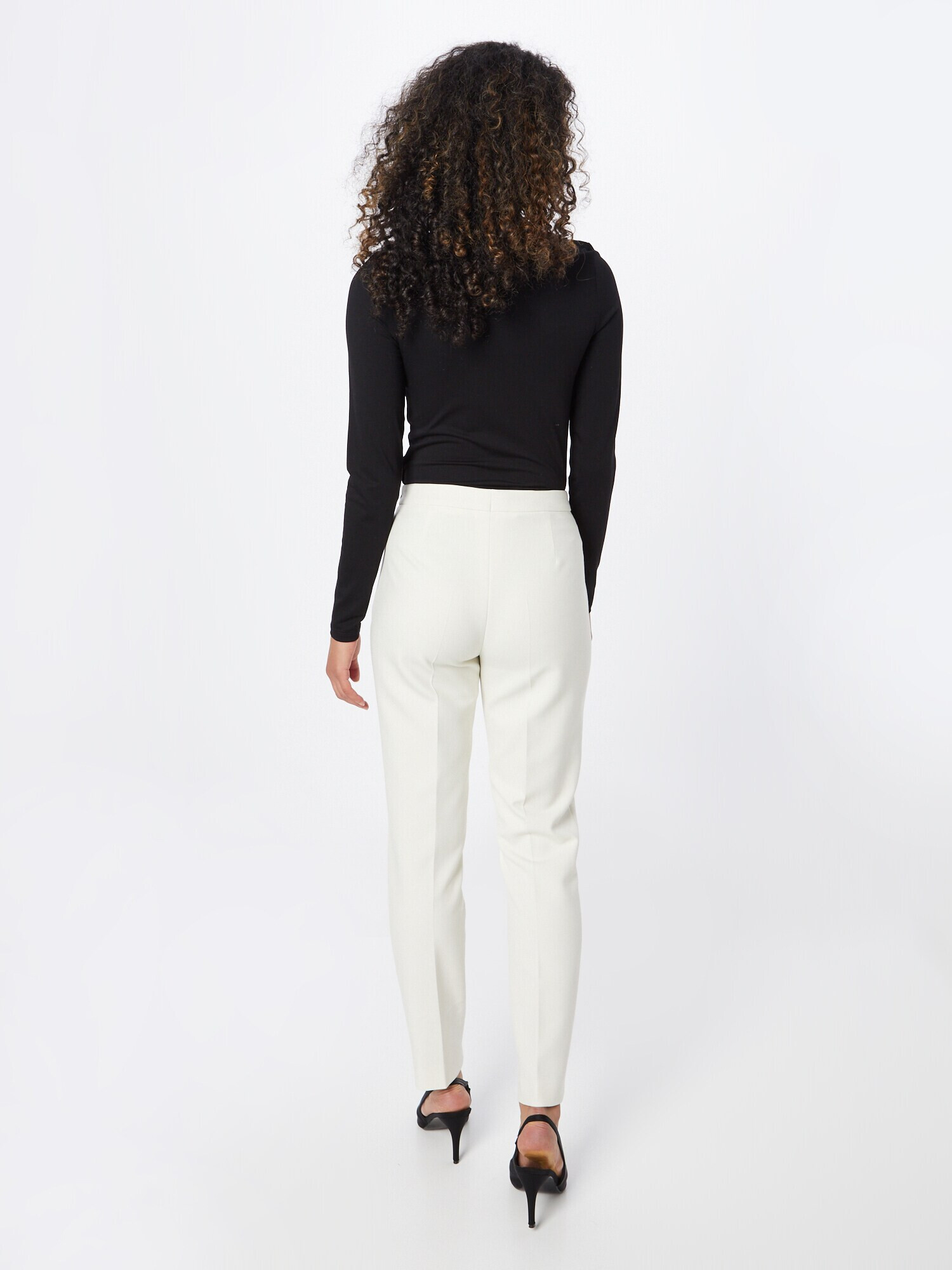 BOSS Black Pantaloni 'Tiluna' alb - Pled.ro