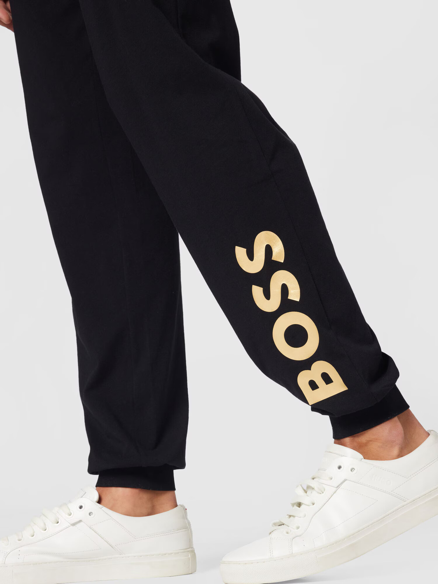 BOSS Black Pantaloni galben auriu / negru - Pled.ro