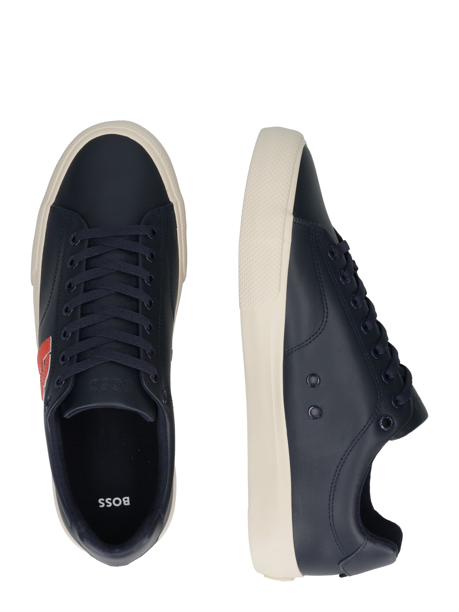 BOSS Black Sneaker low 'Aiden Tenn' bleumarin / roșu - Pled.ro