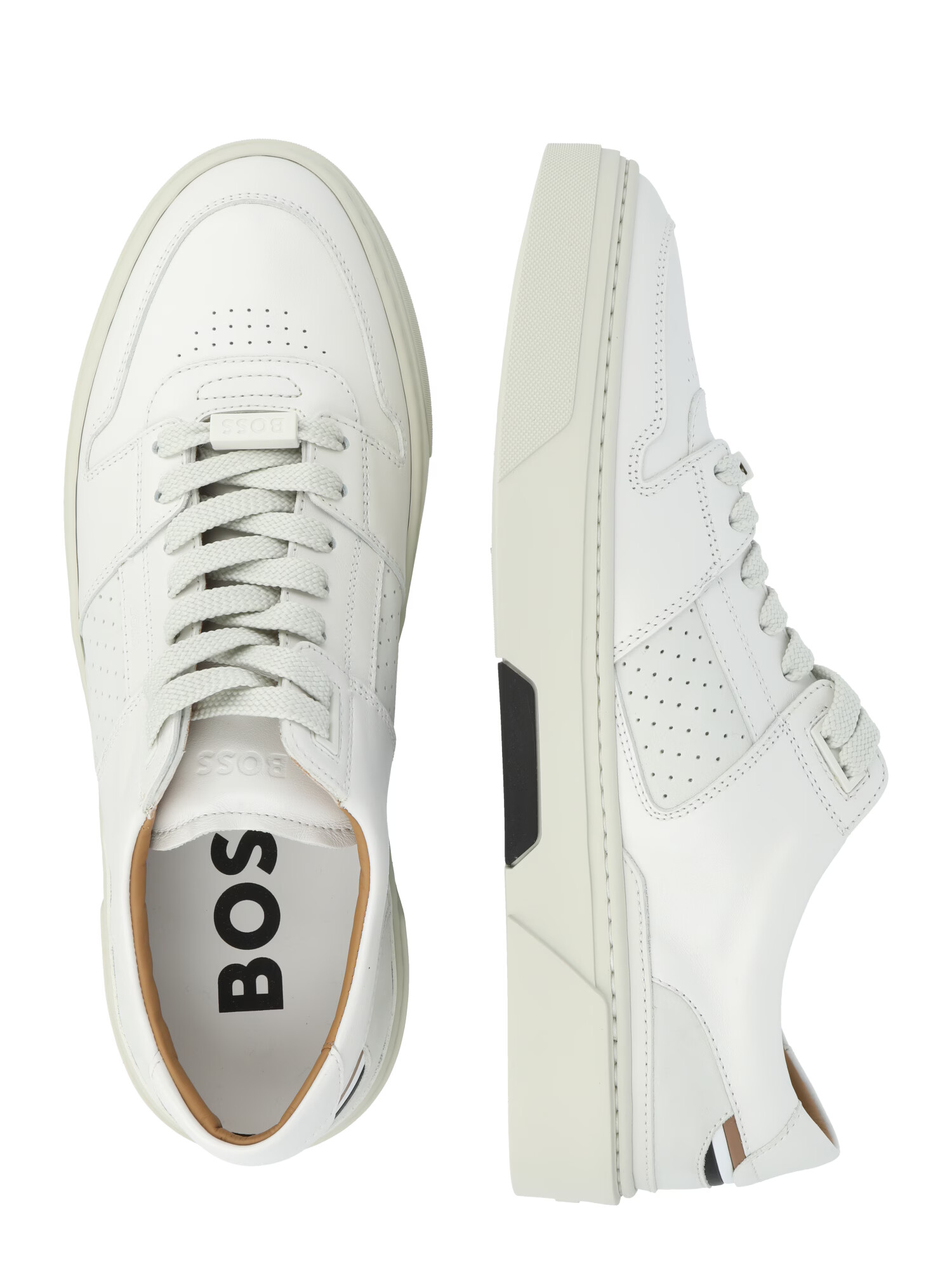 BOSS Black Sneaker low 'Gary Tenn' alb - Pled.ro