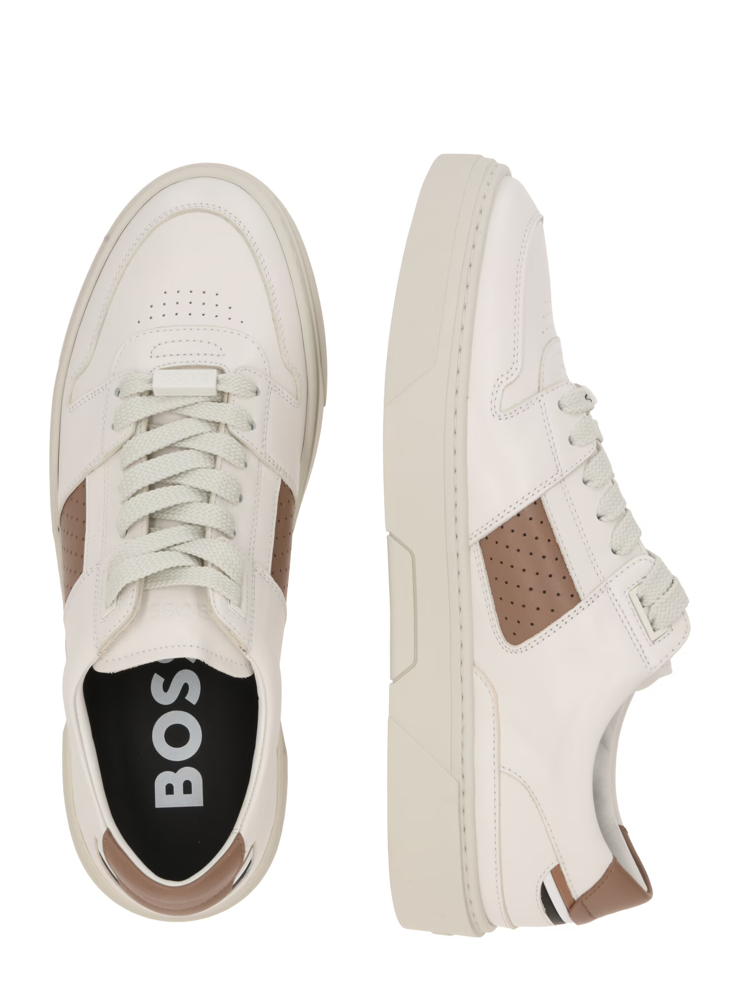 BOSS Black Sneaker low 'Gary Tenn' bej închis / alb - Pled.ro