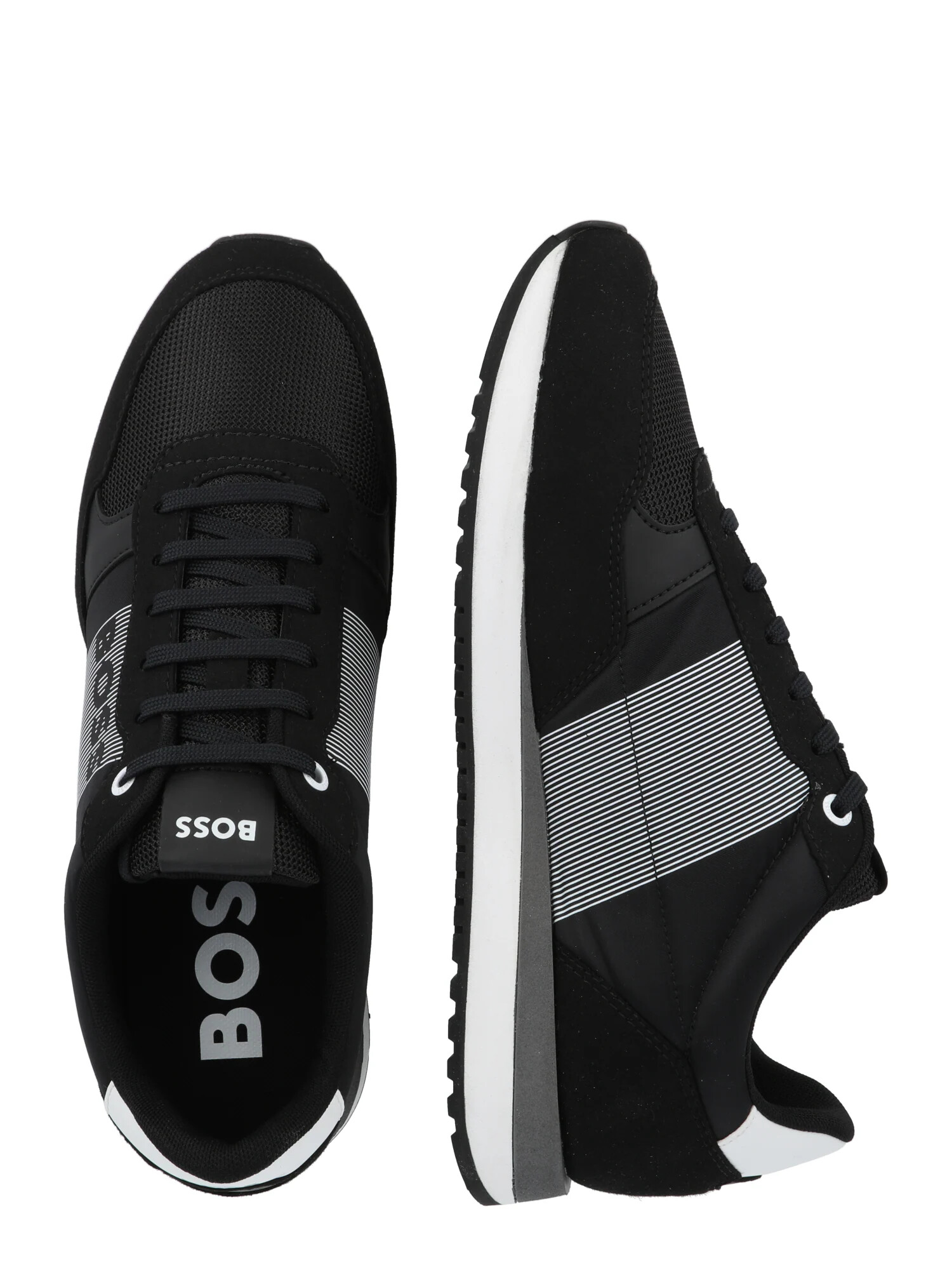 BOSS Black Sneaker low 'Kai' negru / alb - Pled.ro