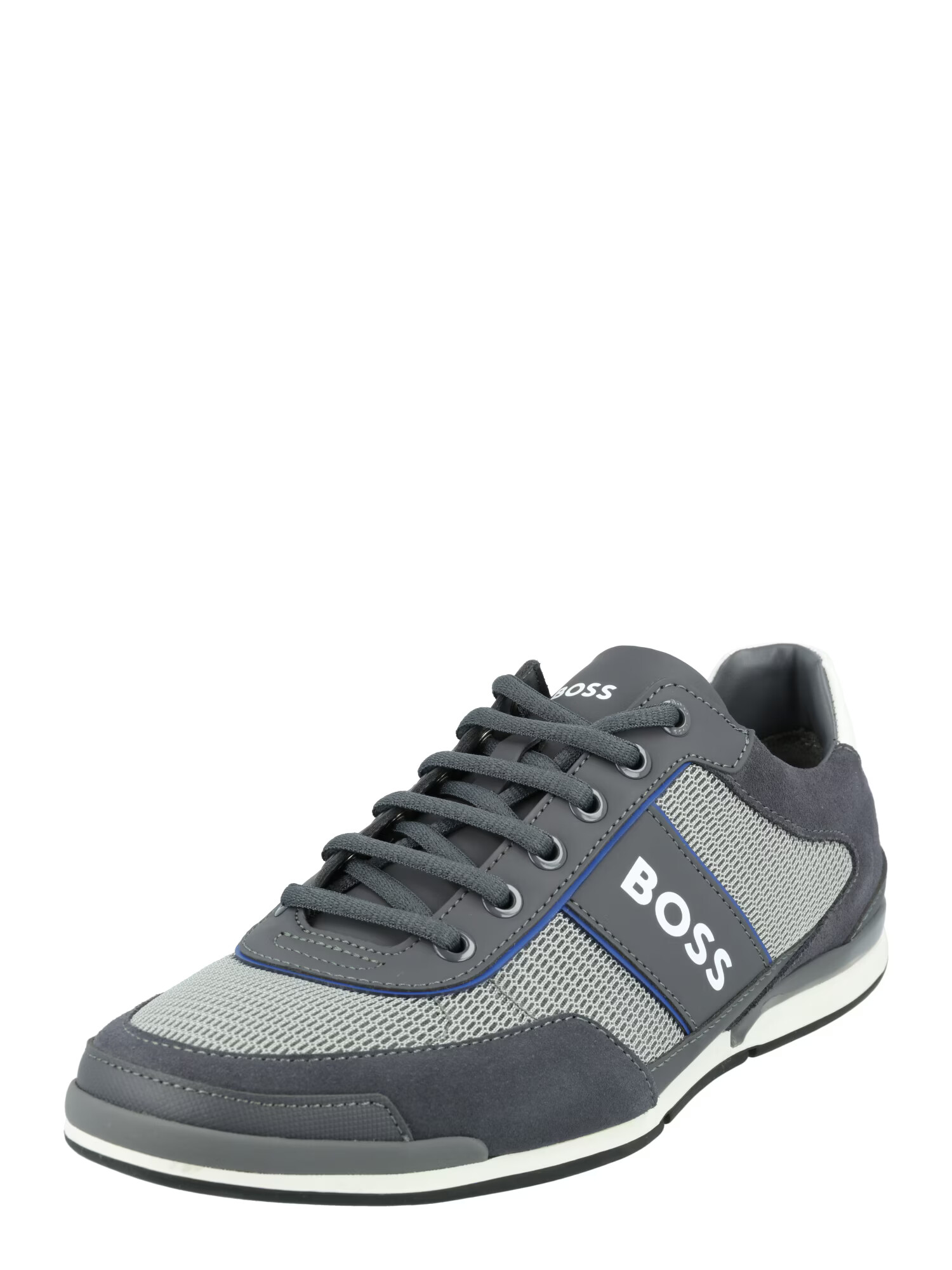 BOSS Black Sneaker low 'Saturn' albastru / gri / alb - Pled.ro