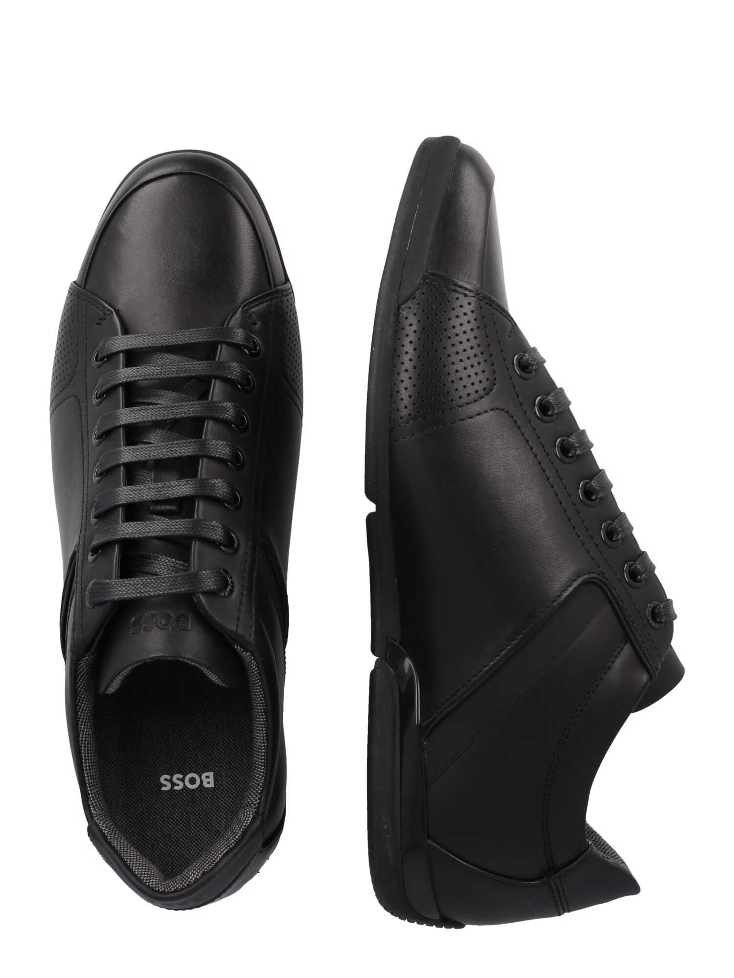 BOSS Black Sneaker low 'Saturn' gri fumuriu / negru - Pled.ro