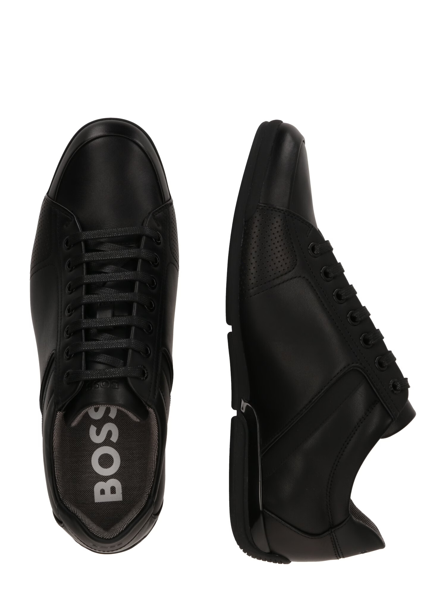 BOSS Black Sneaker low 'Saturn' gri metalic / negru - Pled.ro