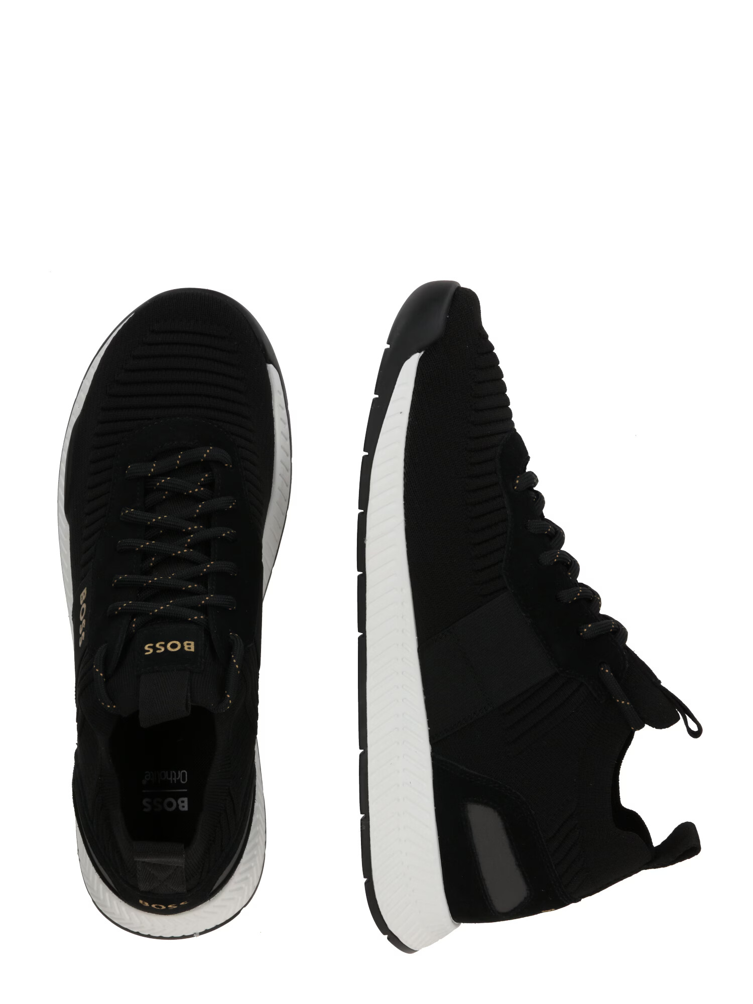 BOSS Black Sneaker low 'Titanium' auriu / negru - Pled.ro