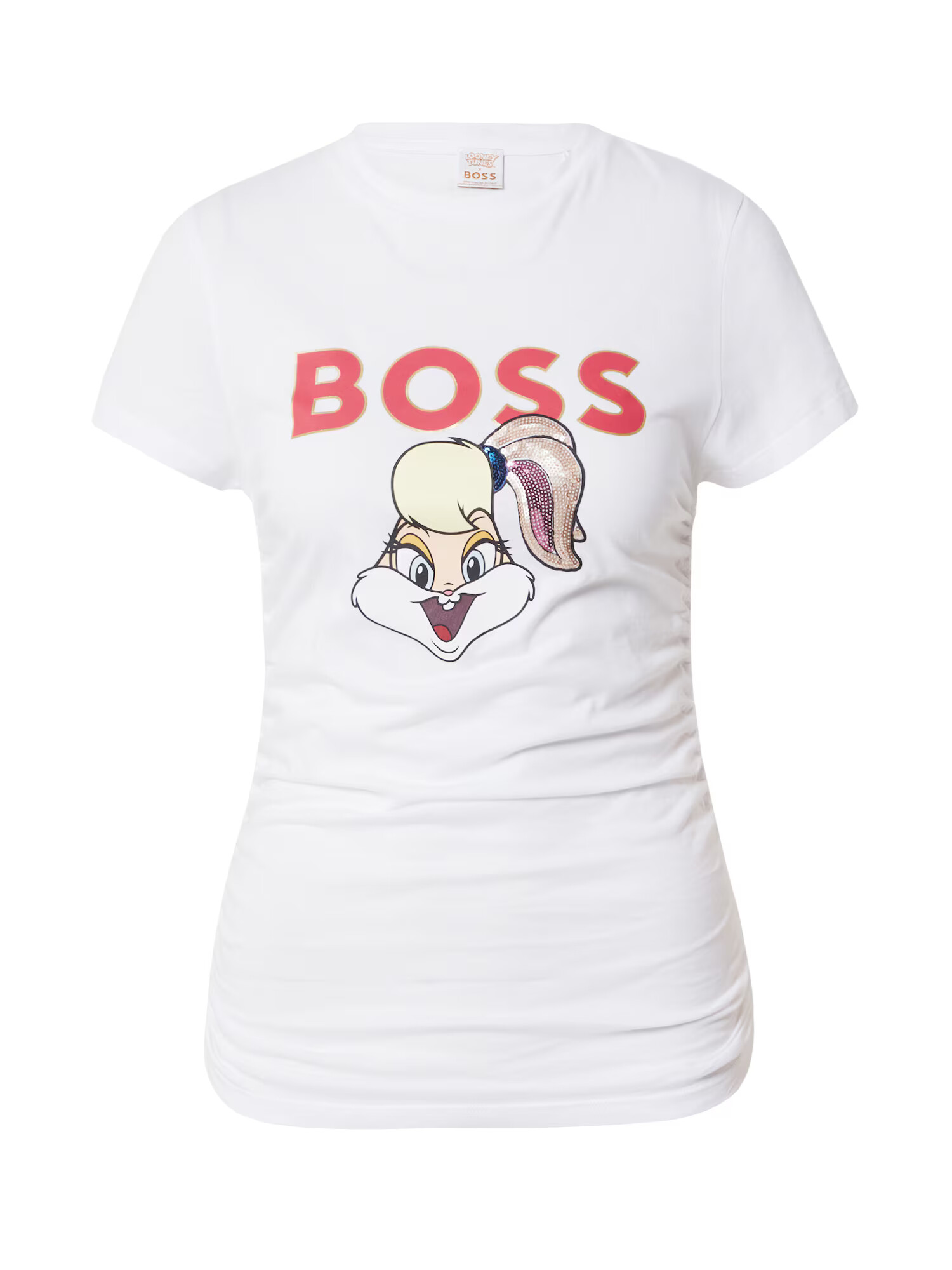 BOSS Black Tricou 'Ecabi' albastru / galben / roșu / alb - Pled.ro