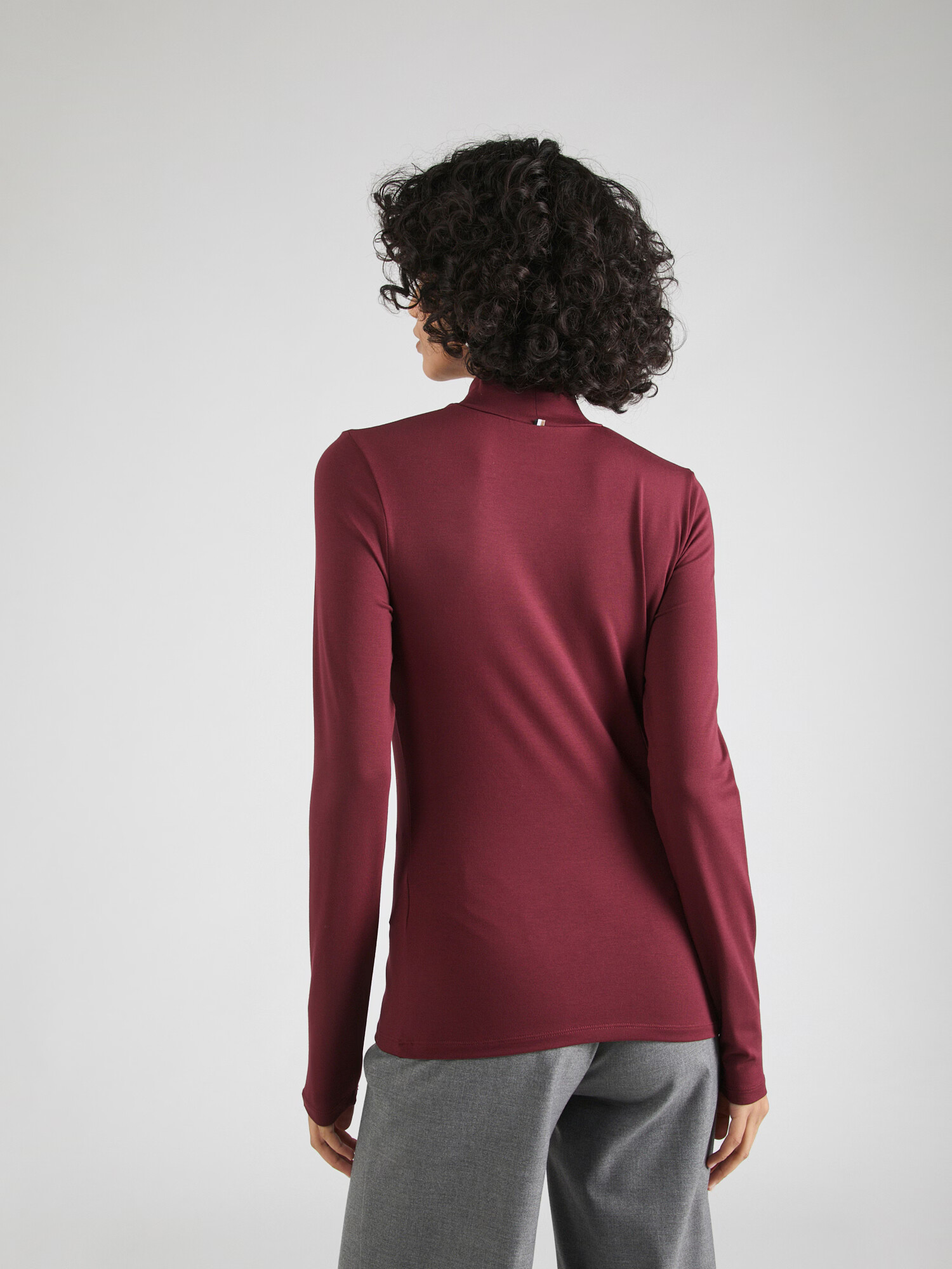 BOSS Black Tricou 'Emata' roșu burgundy - Pled.ro