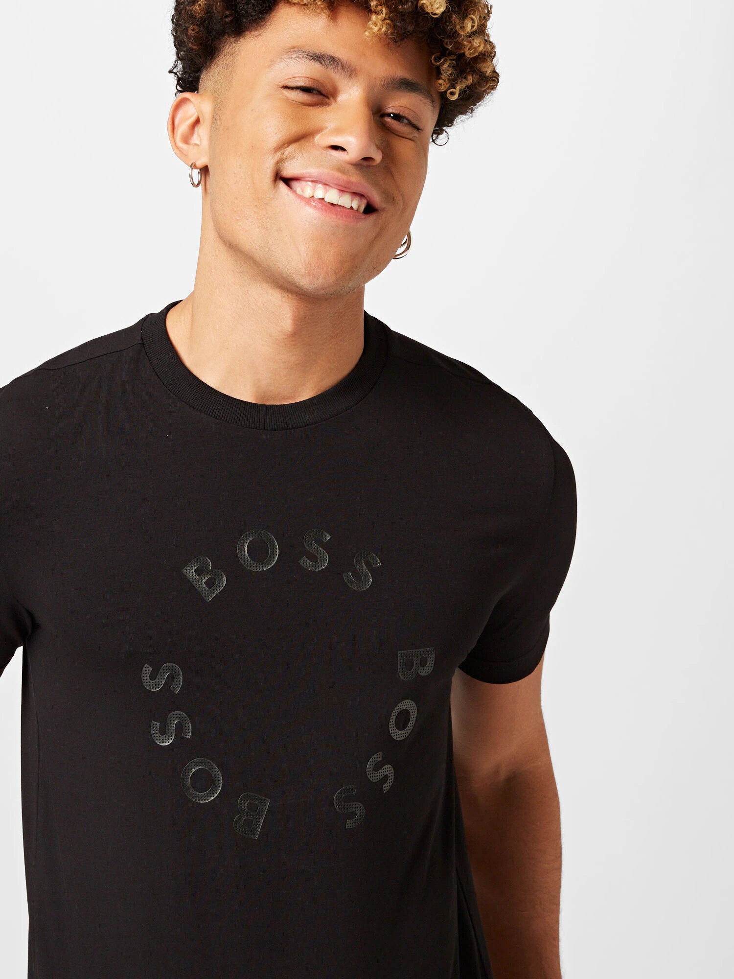 BOSS Green Tricou negru - Pled.ro