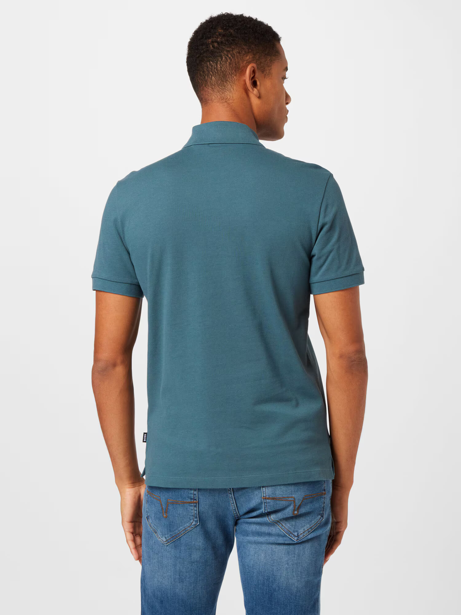 BOSS Black Tricou 'Pallas' cyan - Pled.ro