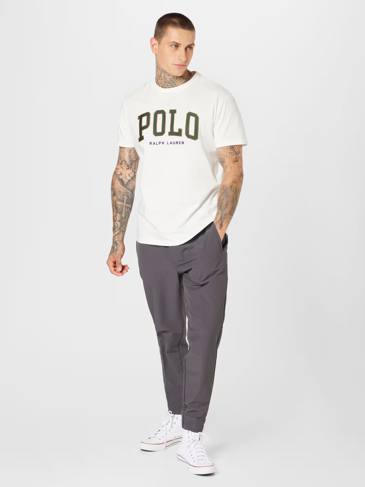 BOSS Green Pantaloni cu dungă 'Flex' gri taupe - Pled.ro