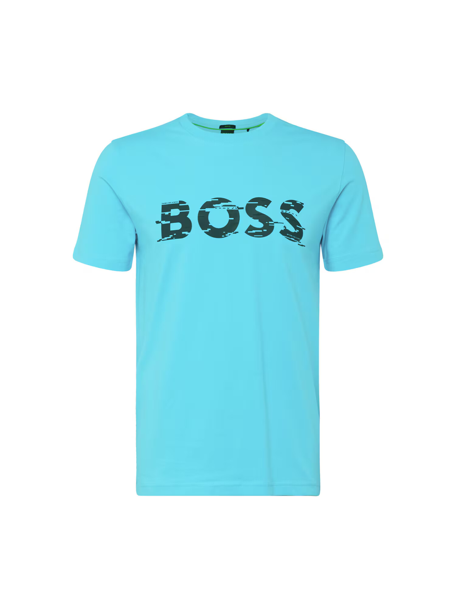 BOSS Green Tricou albastru deschis / verde pin - Pled.ro