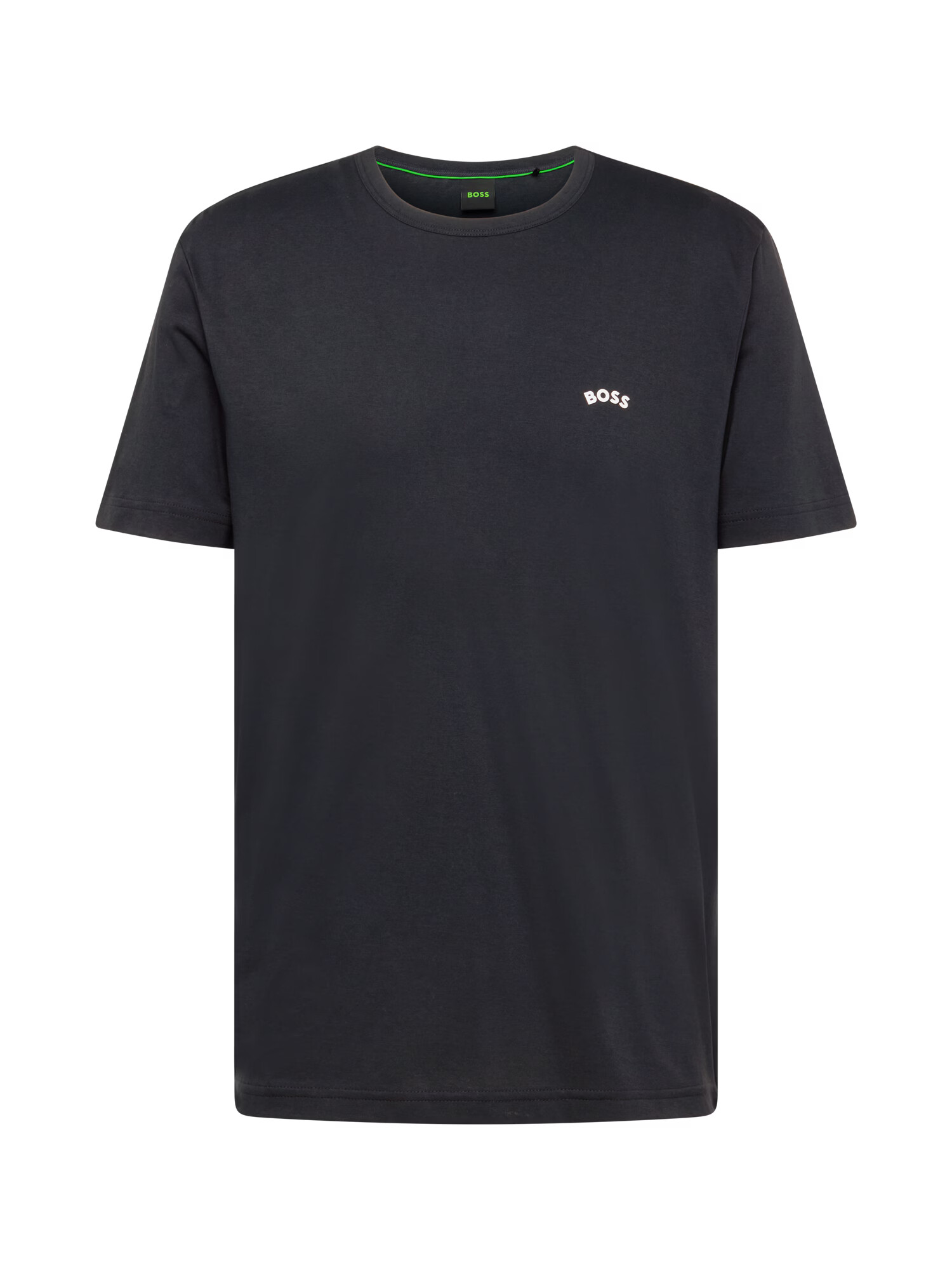 BOSS Green Tricou albastru noapte / alb - Pled.ro