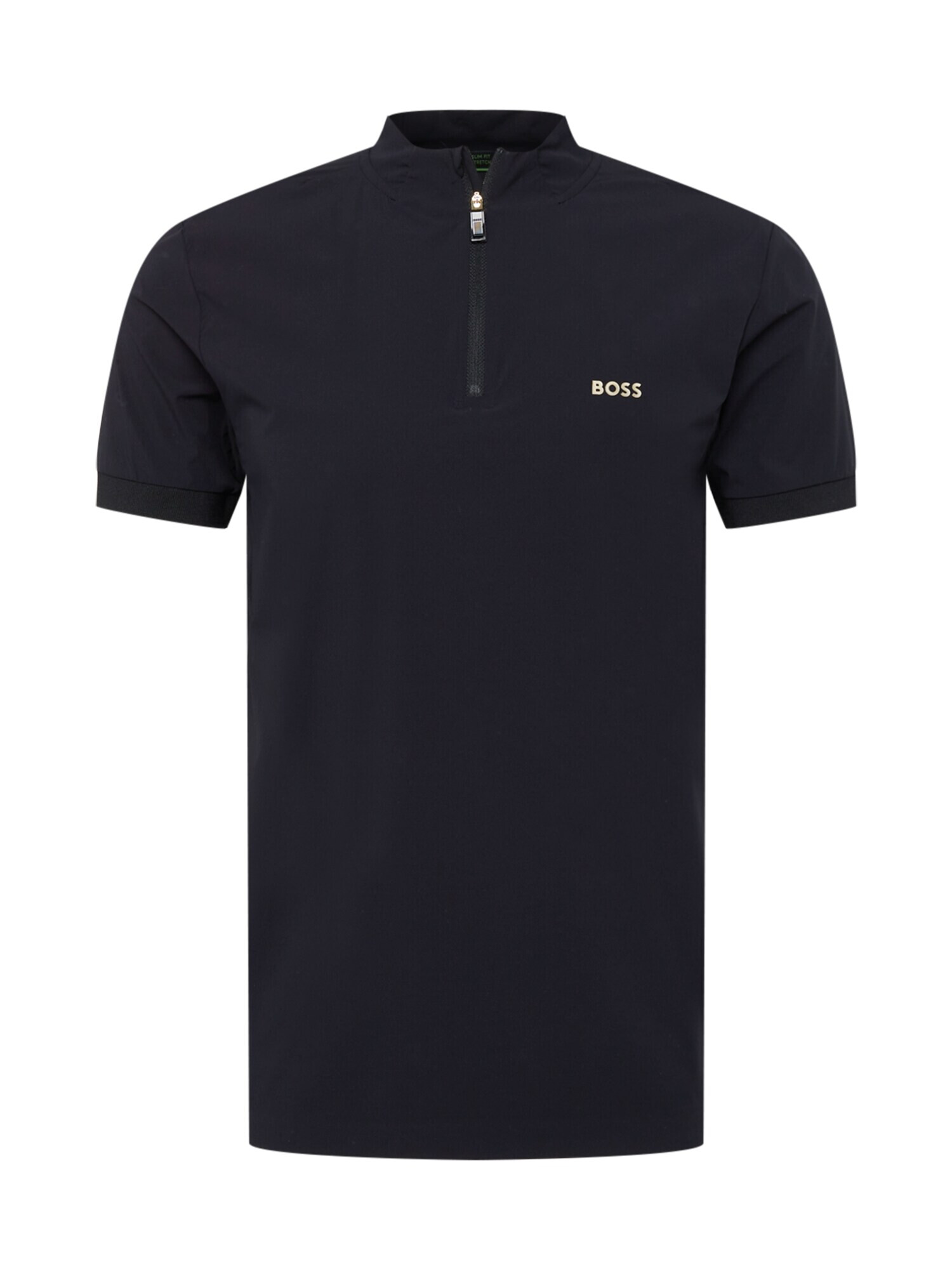 BOSS Green Tricou 'Pariq' auriu / negru - Pled.ro