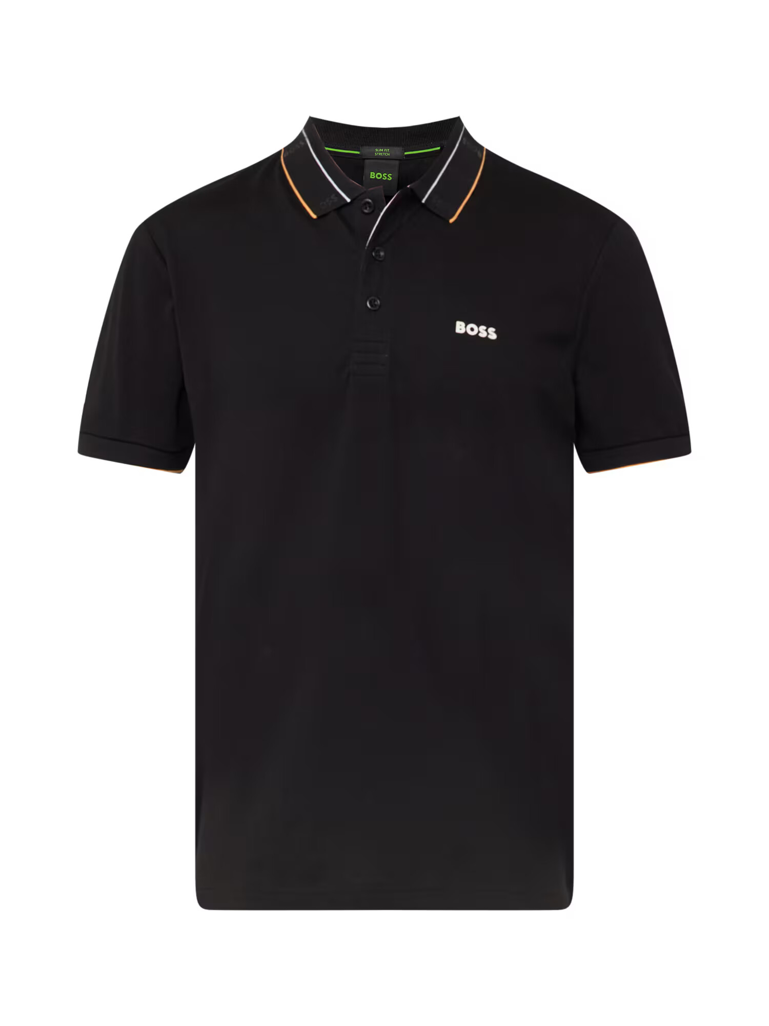 BOSS Green Tricou 'Paule' portocaliu / negru / alb - Pled.ro