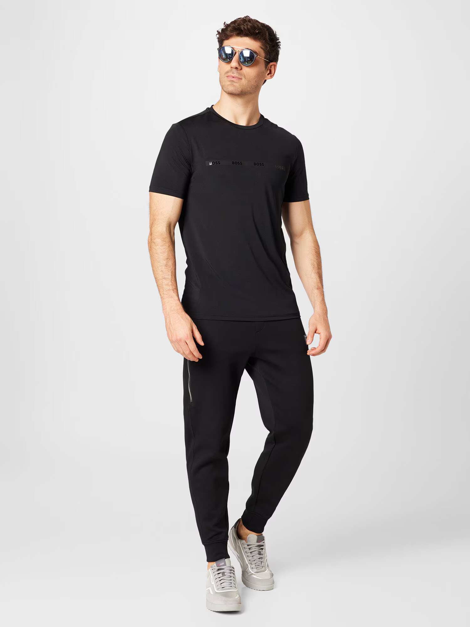 BOSS Green Tricou 'TEE ACTIVE' negru - Pled.ro