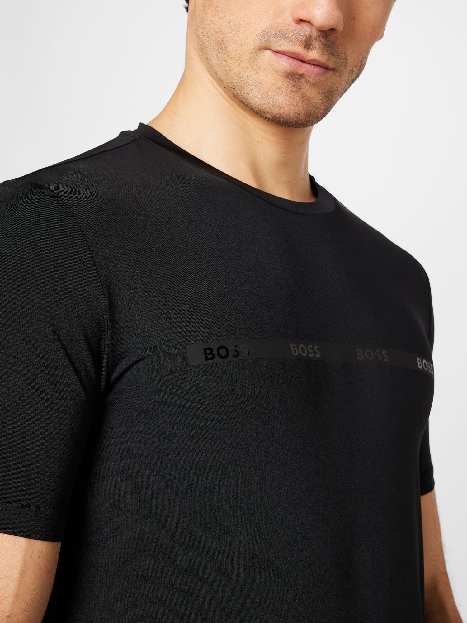 BOSS Green Tricou 'TEE ACTIVE' negru - Pled.ro