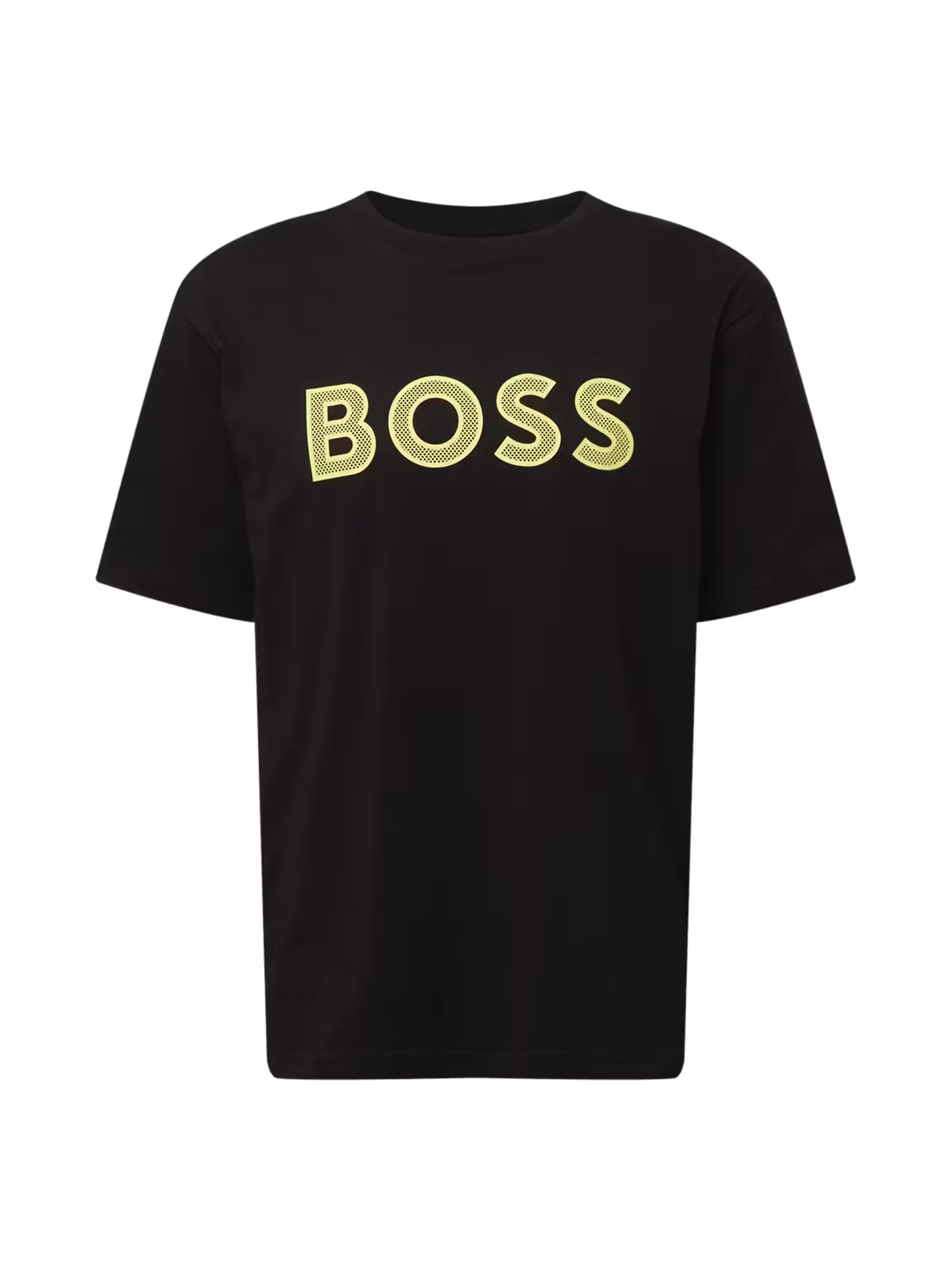 BOSS Green Tricou 'Teeos' galben deschis / negru - Pled.ro