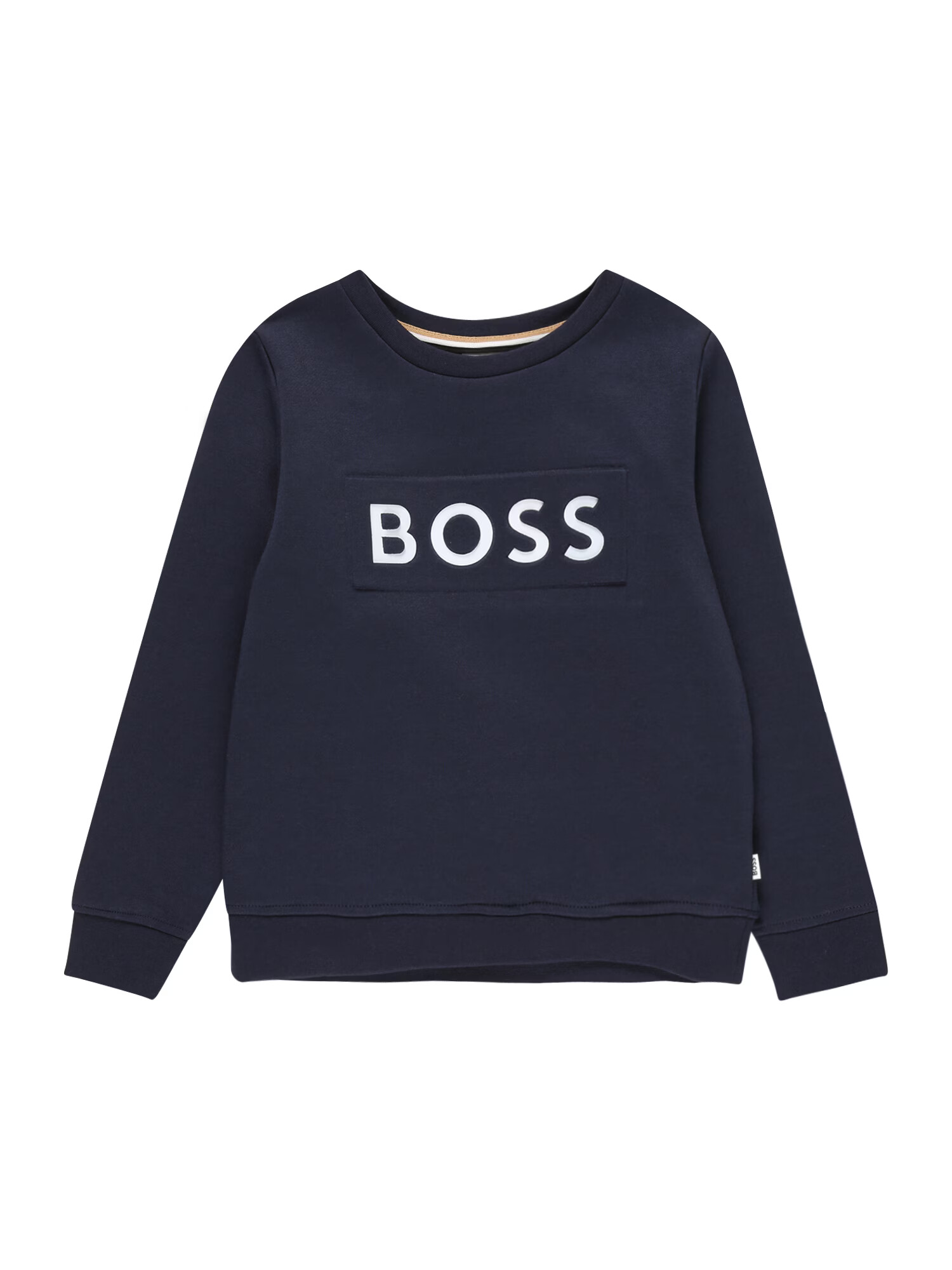 BOSS Kidswear Bluză de molton bleumarin / alb - Pled.ro