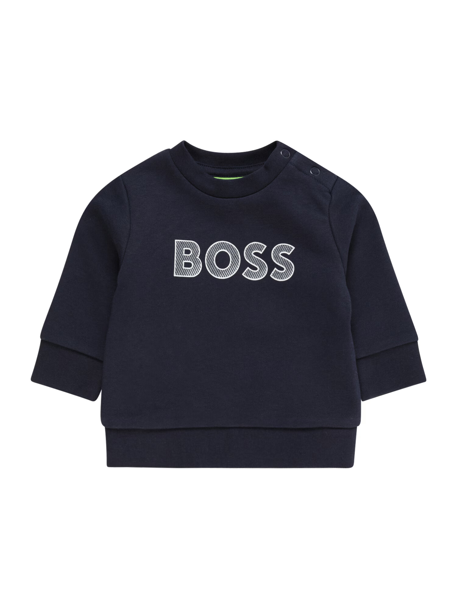 BOSS Kidswear Bluză de molton bleumarin / alb - Pled.ro