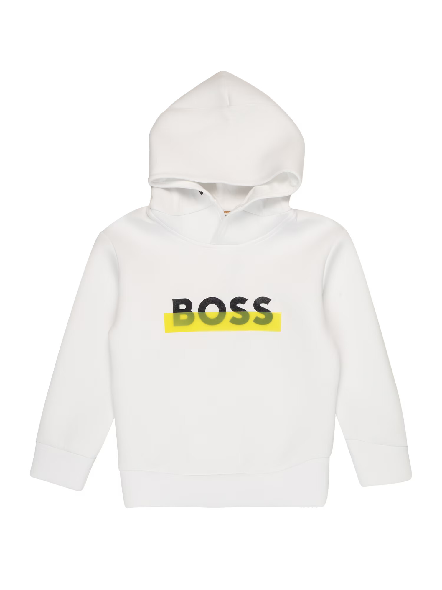 BOSS Kidswear Bluză de molton galben / negru / alb - Pled.ro