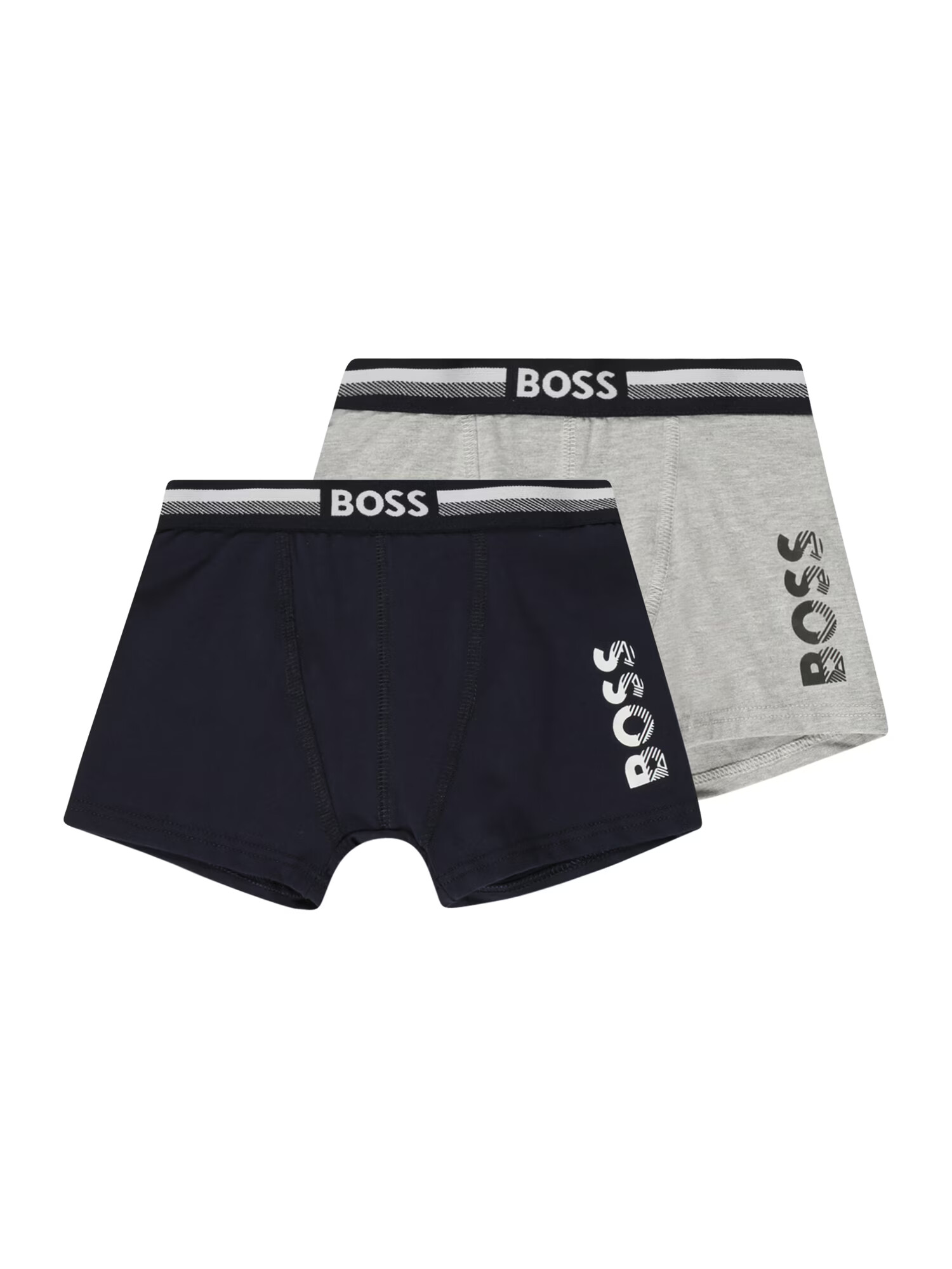 BOSS Kidswear Chiloţi bleumarin / gri amestecat / alb - Pled.ro