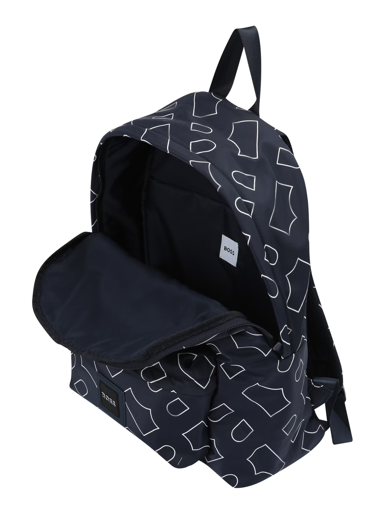 BOSS Kidswear Rucsac albastru marin / alb - Pled.ro