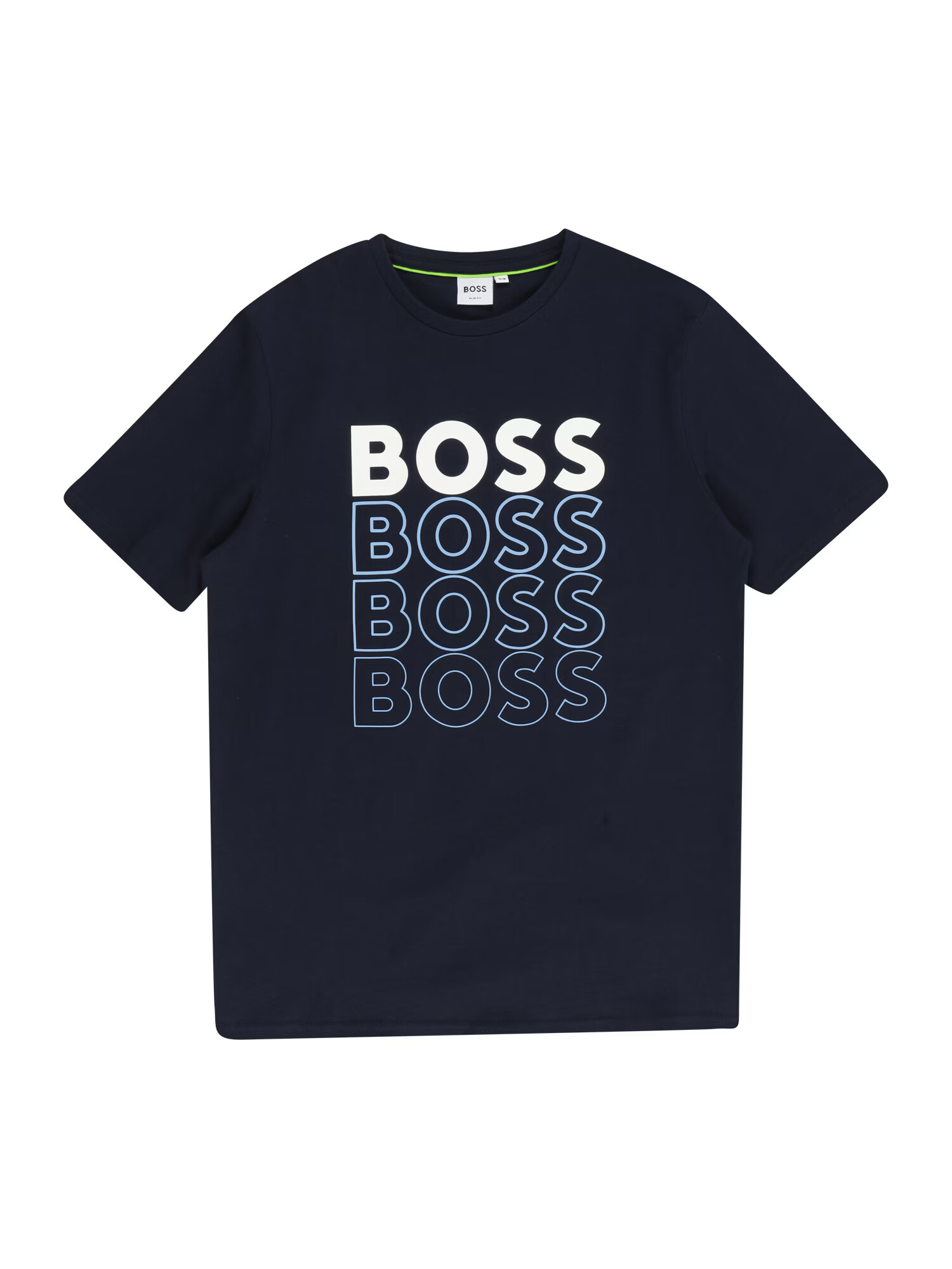 BOSS Kidswear Tricou albastru marin / albastru deschis / alb - Pled.ro