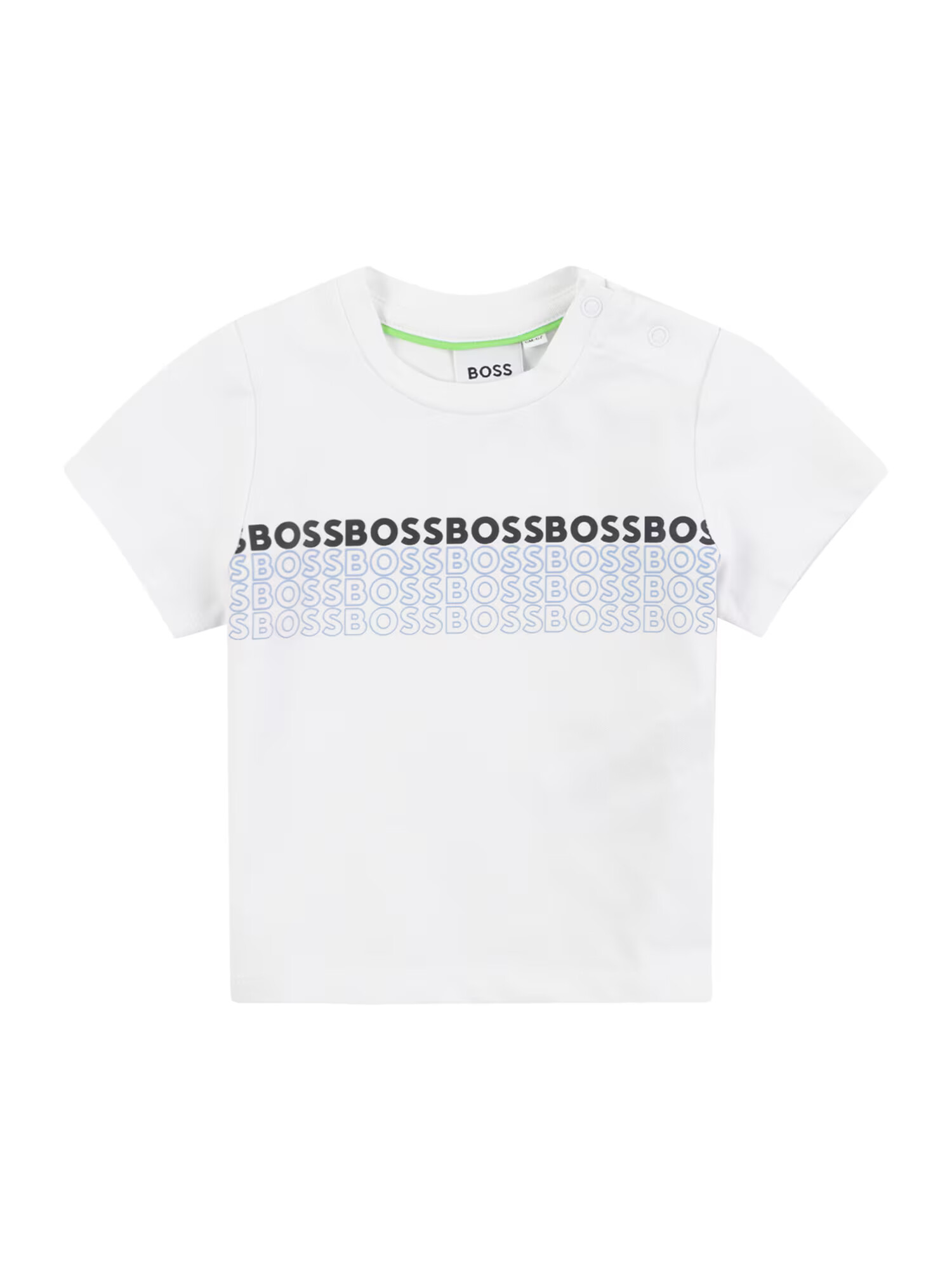 BOSS Kidswear Tricou azuriu / negru / alb murdar - Pled.ro