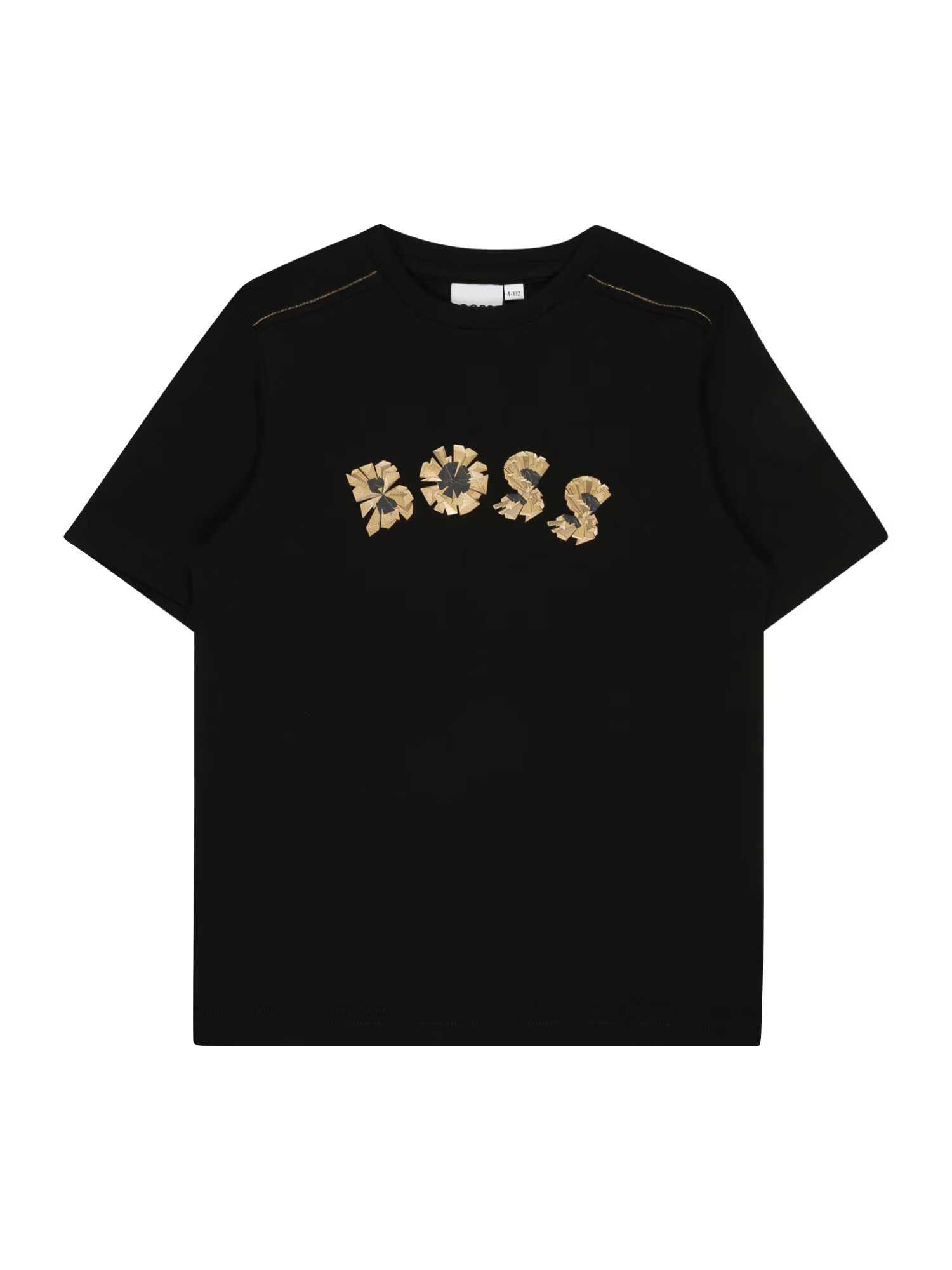 BOSS Kidswear Tricou maro deschis / negru - Pled.ro