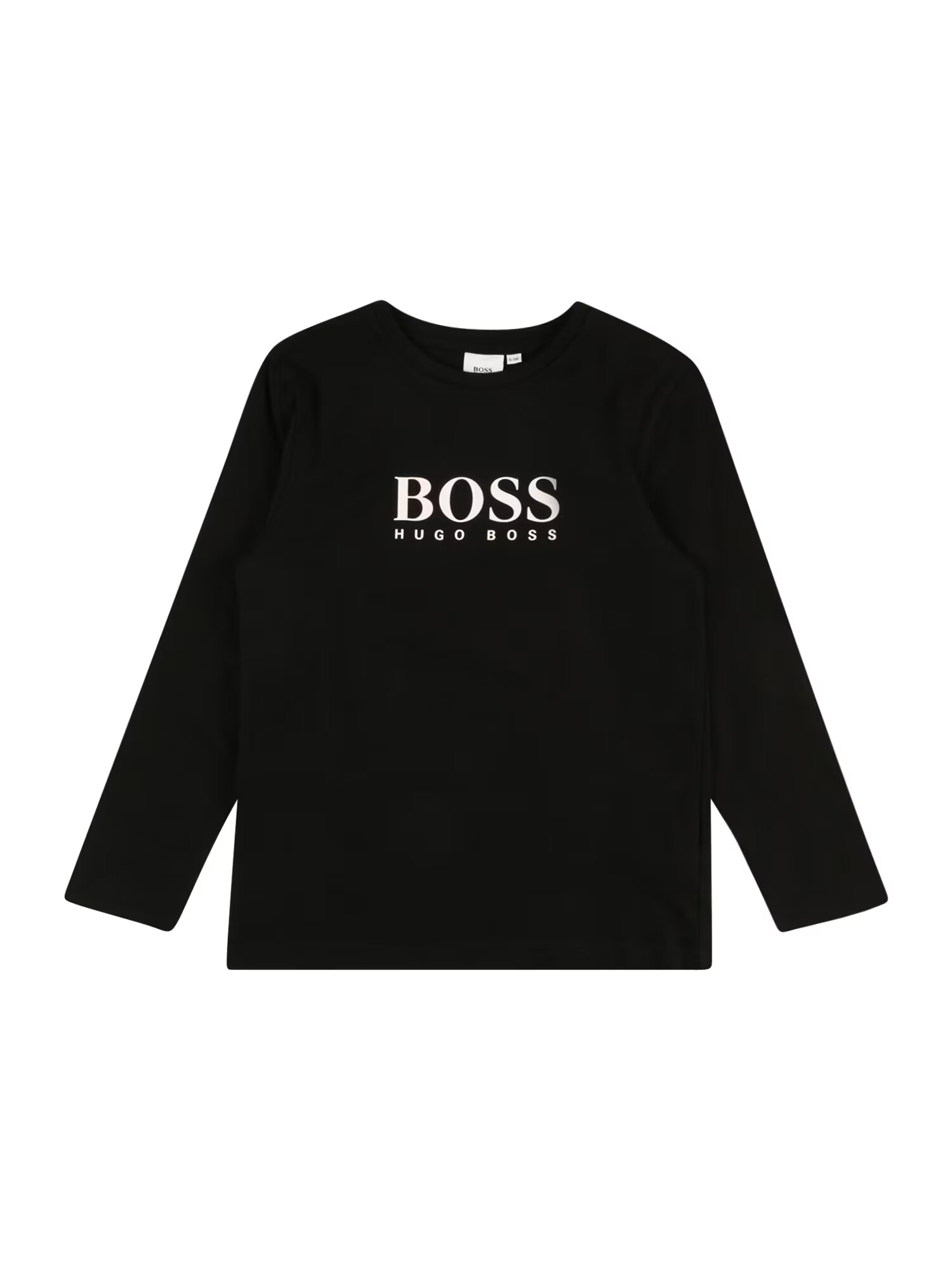 BOSS Kidswear Tricou negru / alb - Pled.ro