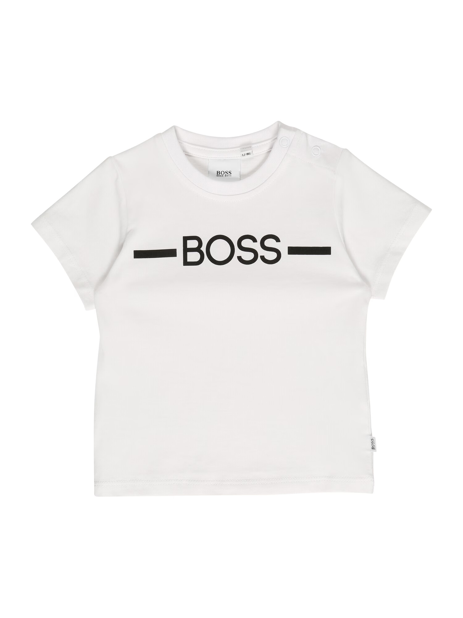 BOSS Kidswear Tricou negru / alb - Pled.ro