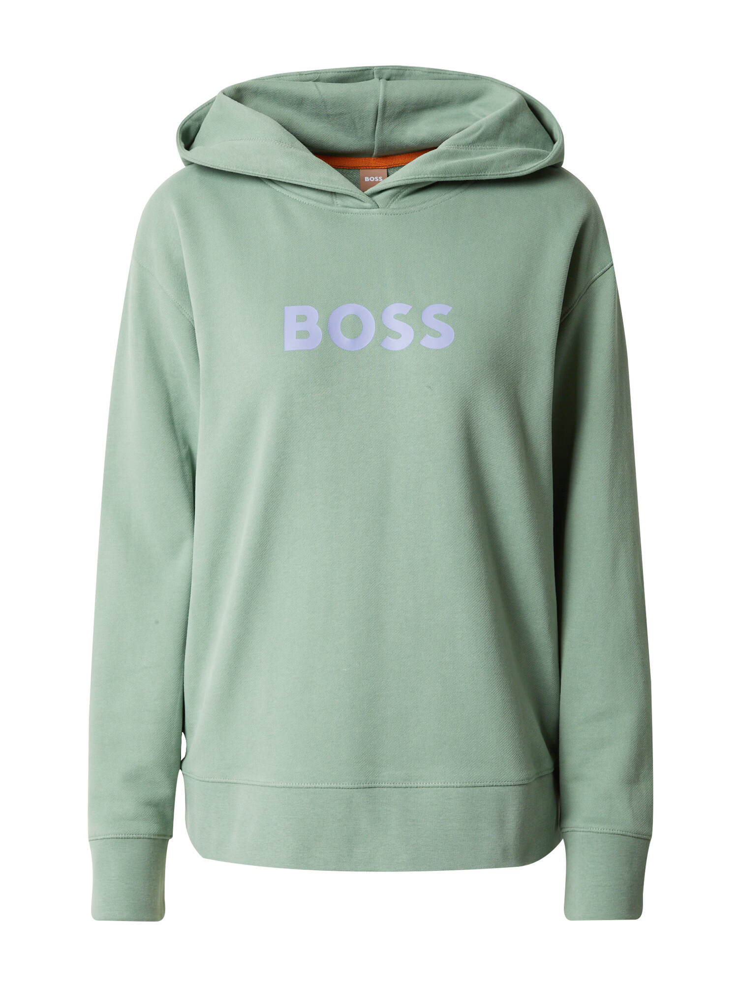 BOSS Orange Bluză de molton 'Edelight' verde pastel / mov pastel - Pled.ro