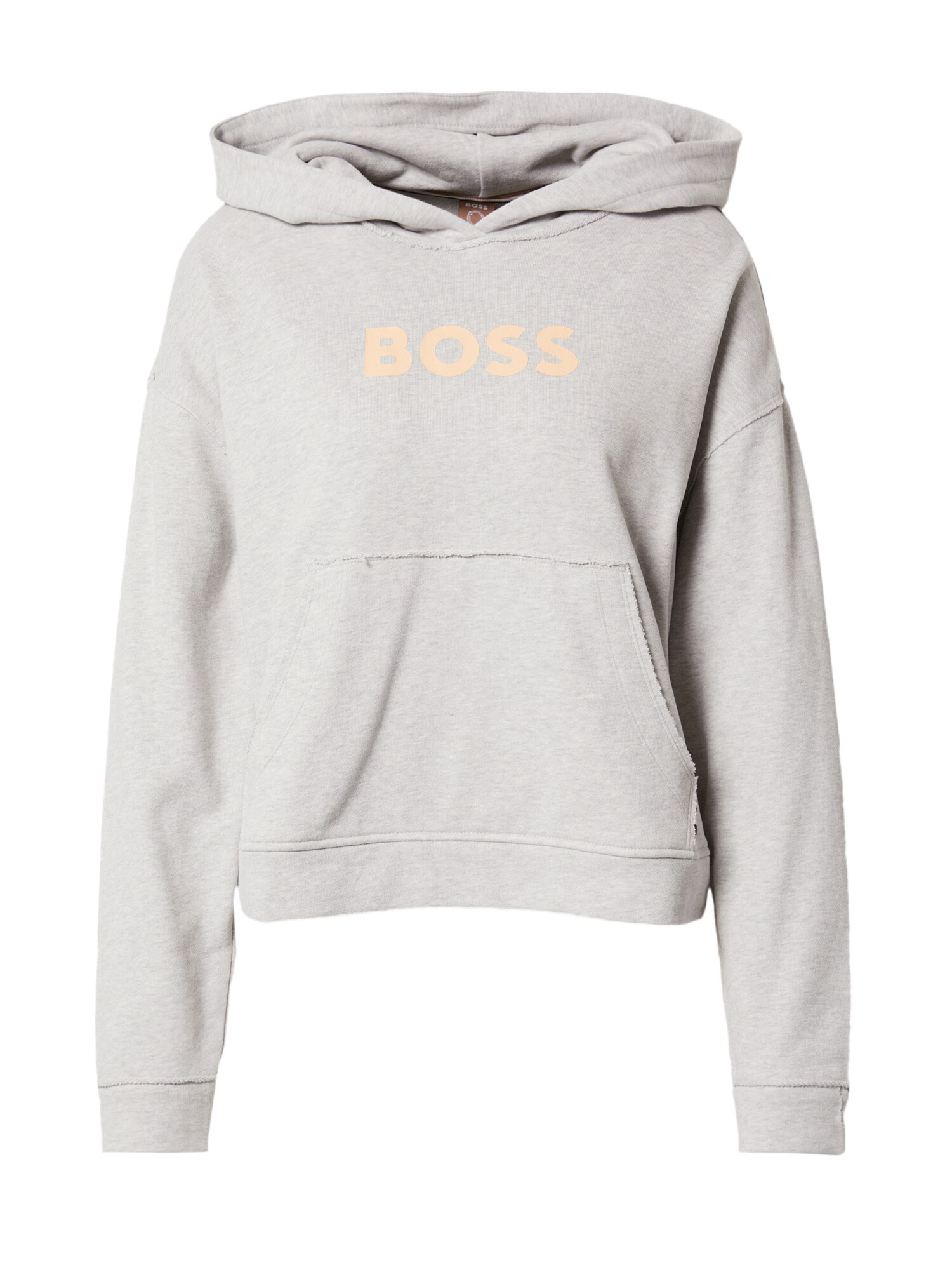 BOSS Orange Bluză de molton 'Eshina' gri amestecat / portocaliu pastel - Pled.ro