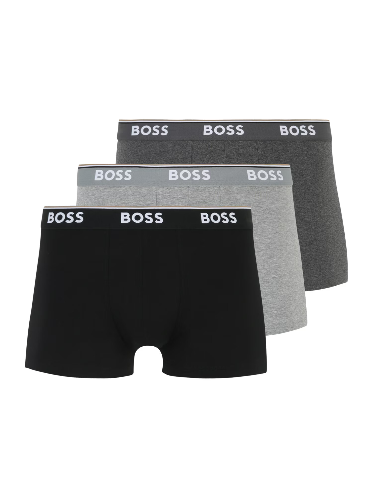 BOSS Orange Boxeri 'Power' gri / gri amestecat / negru / alb - Pled.ro