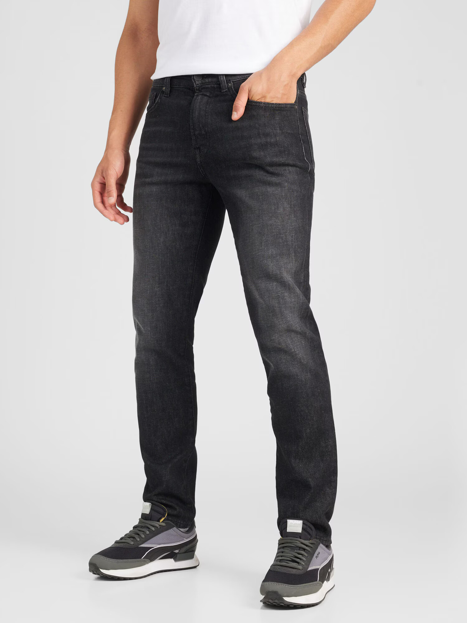 BOSS Orange Jeans 'Maine BC' negru denim - Pled.ro