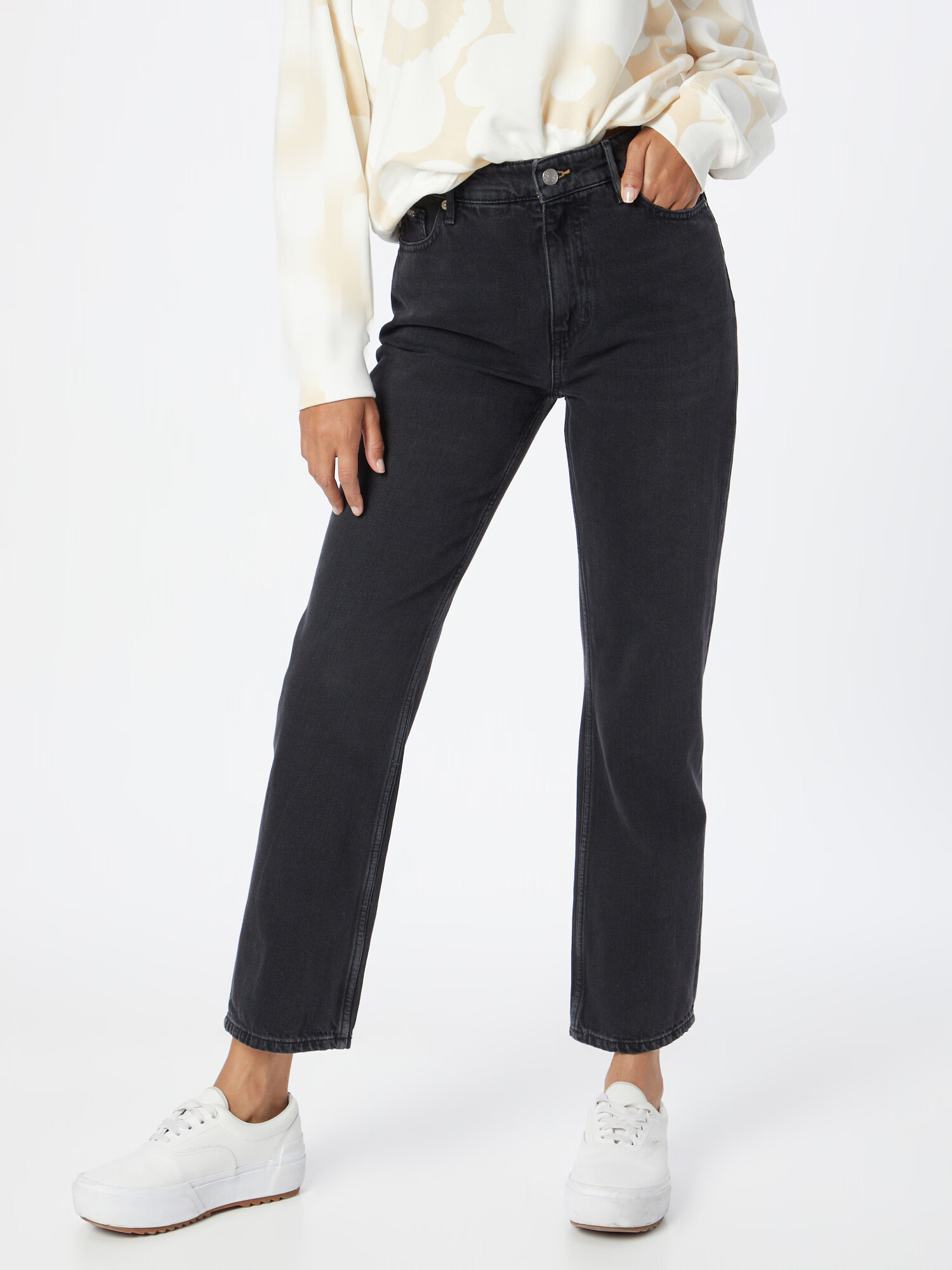 BOSS Orange Jeans negru - Pled.ro