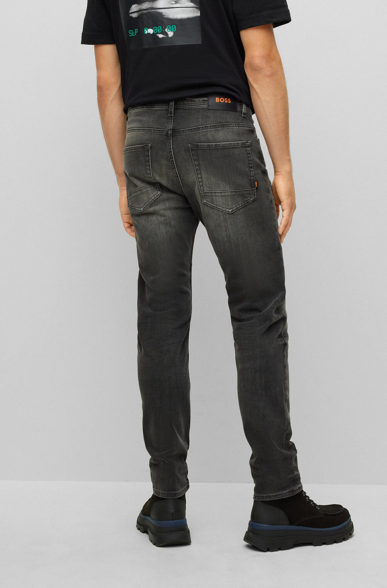 BOSS Orange Jeans 'Taber' negru denim - Pled.ro