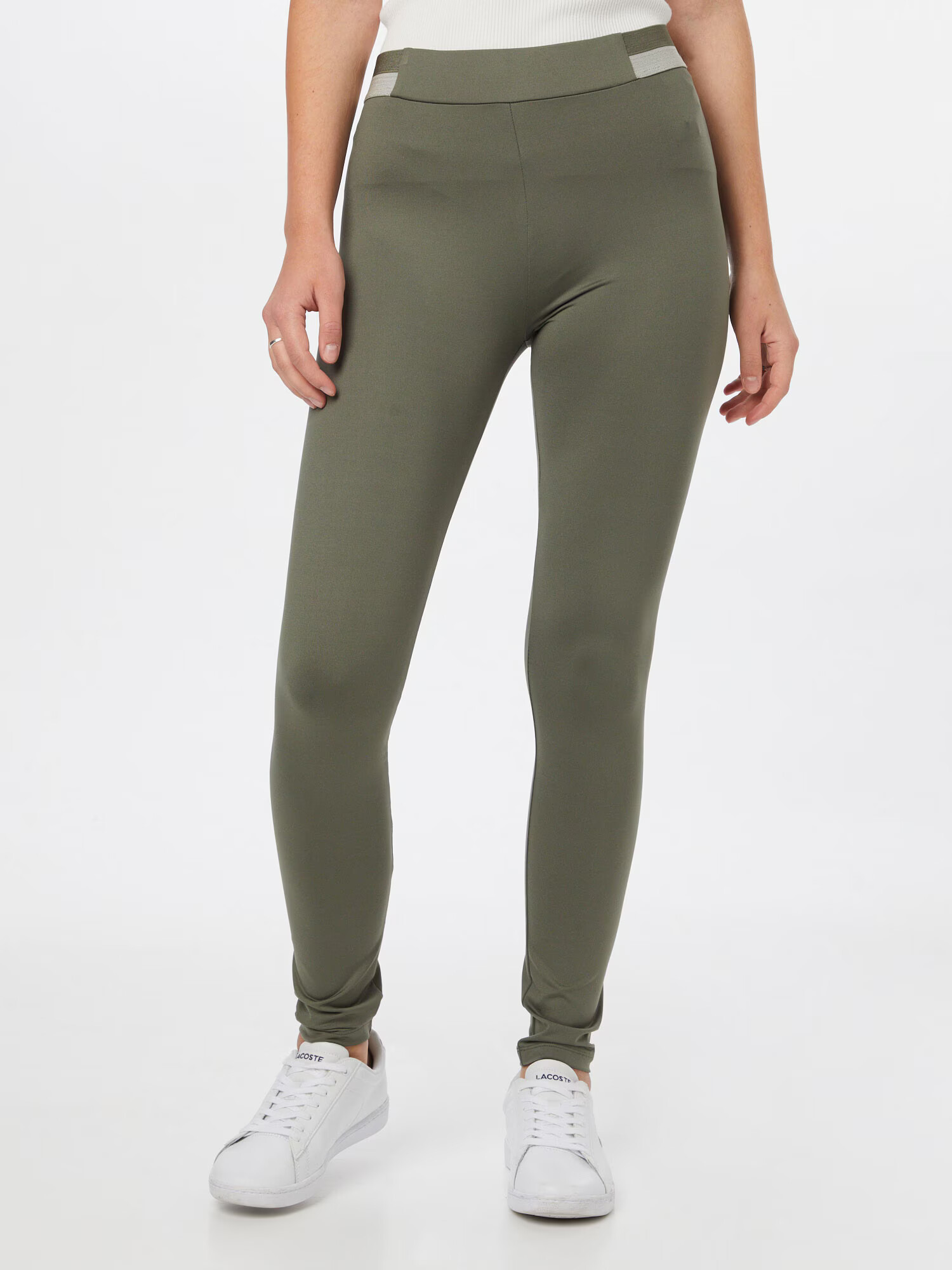 BOSS Orange Leggings verde - Pled.ro