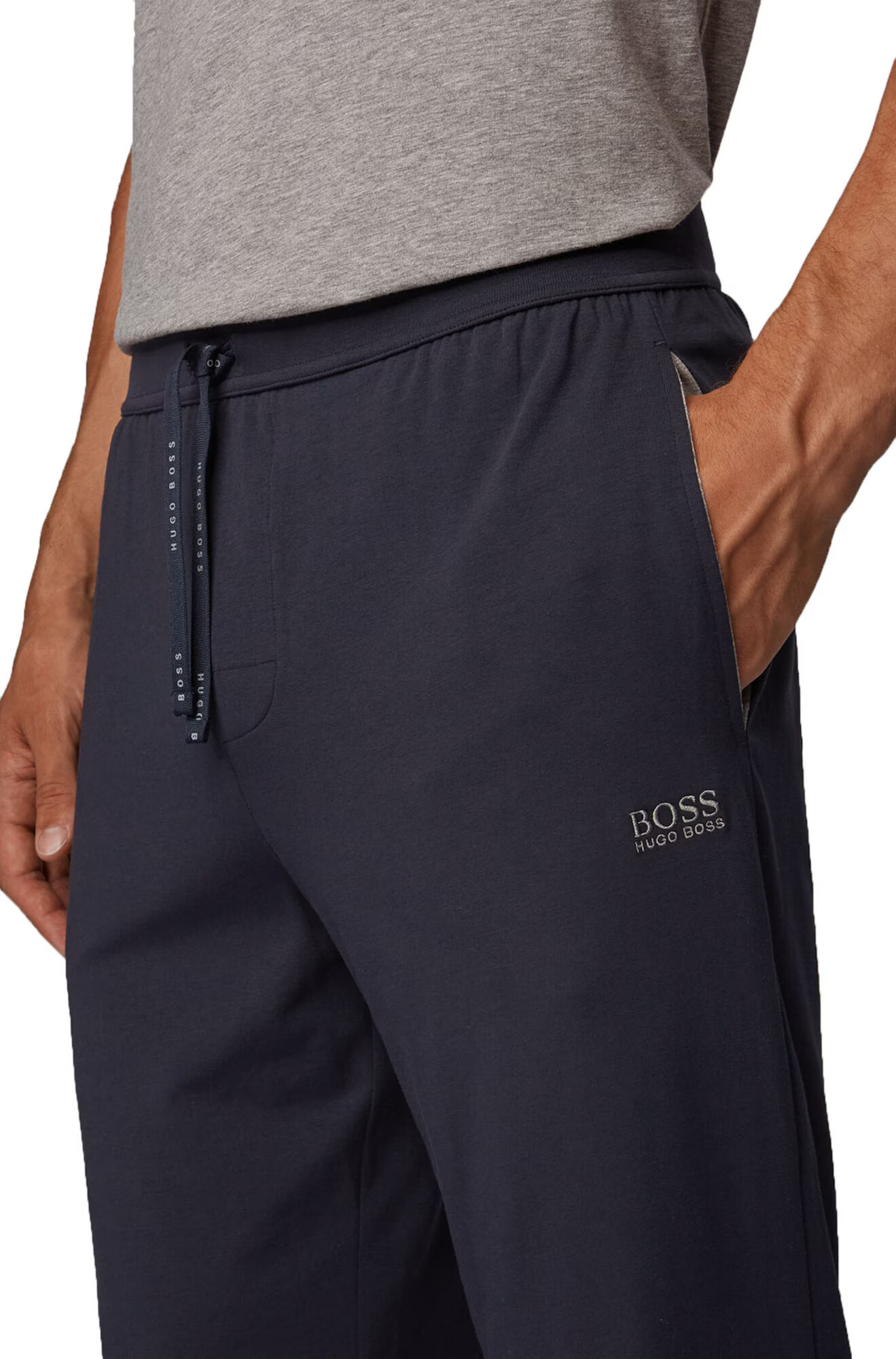 BOSS Orange Pantaloni de pijama bleumarin - Pled.ro