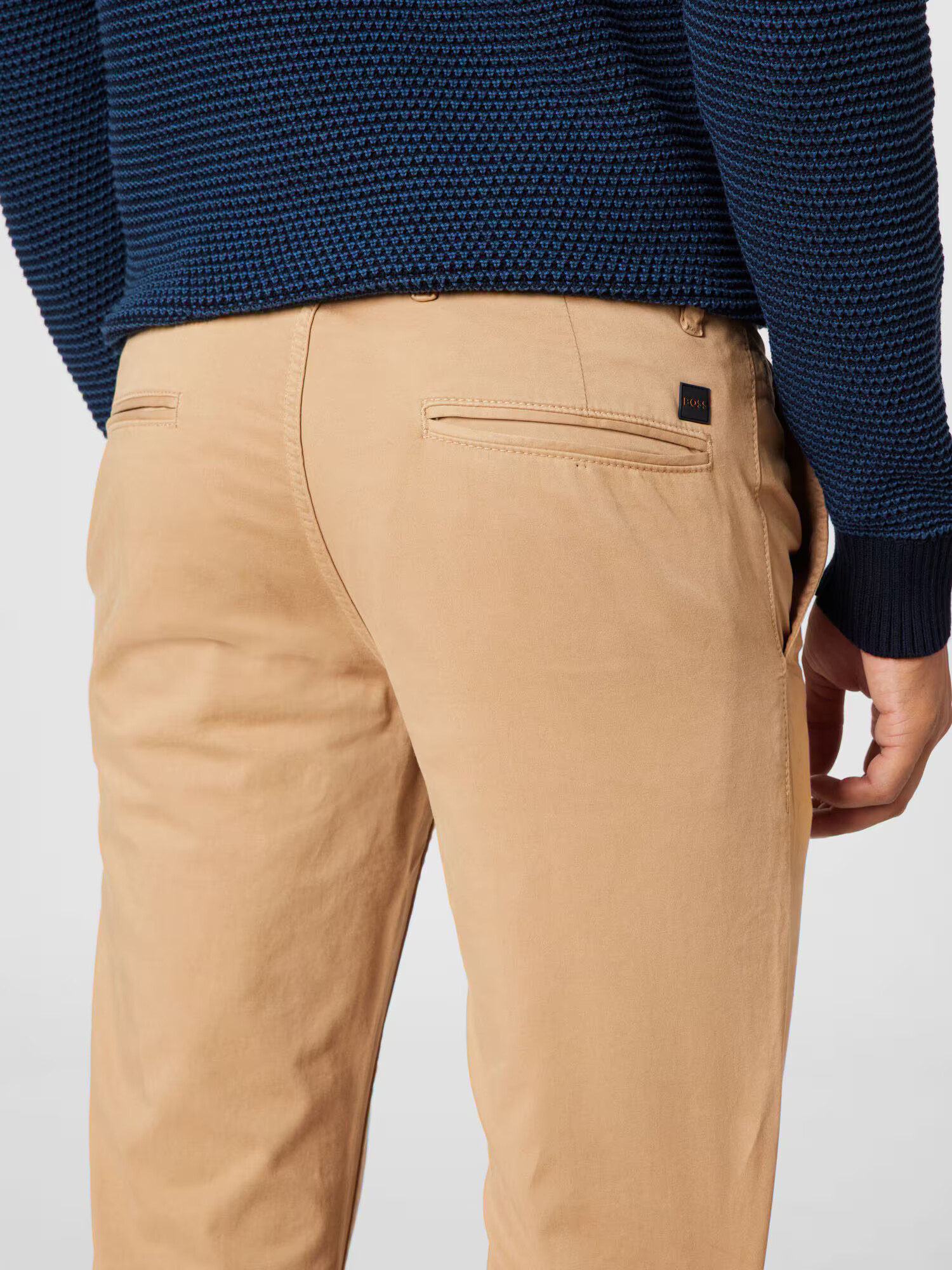 BOSS Orange Pantaloni eleganți bej deschis - Pled.ro