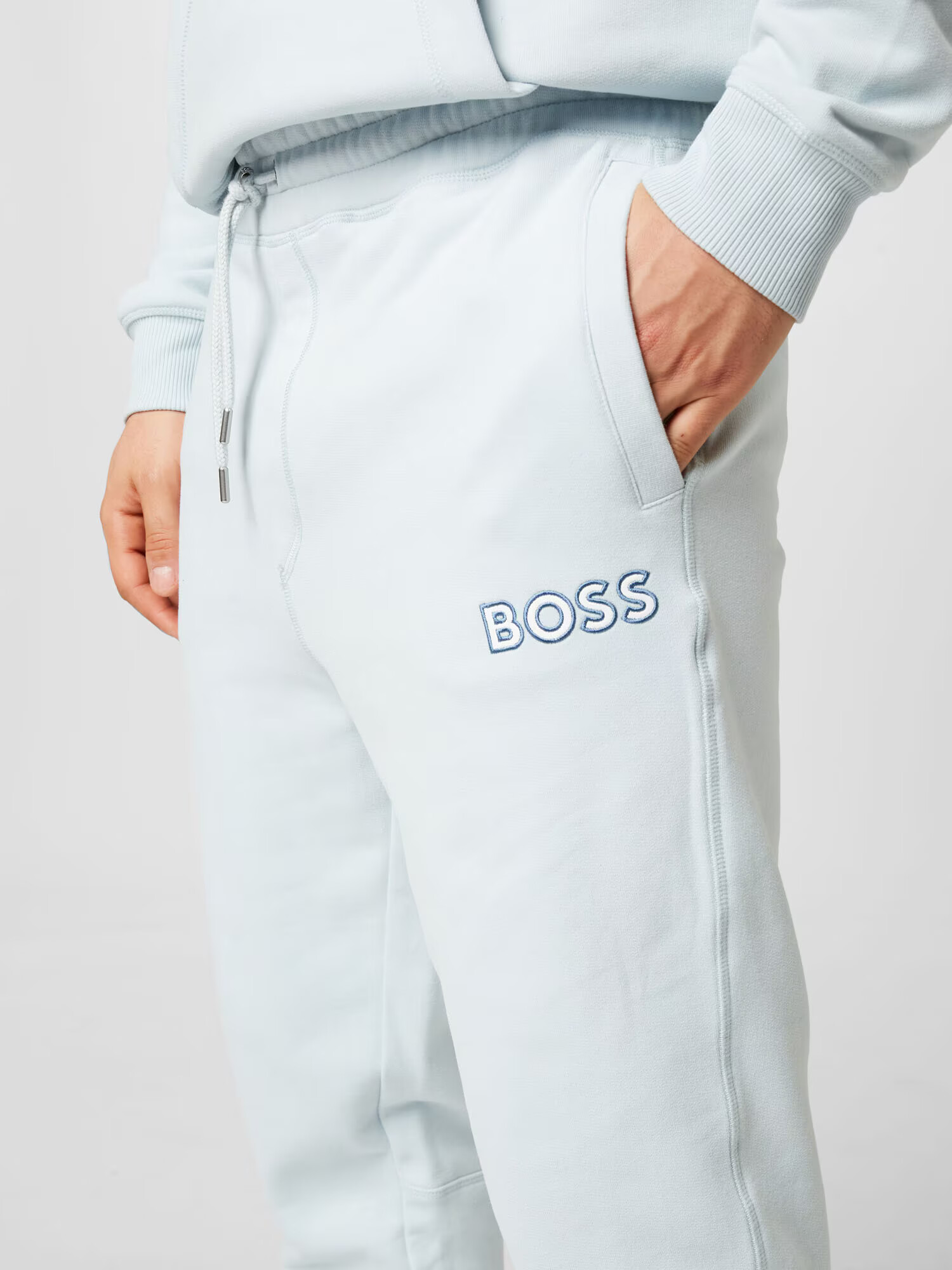 BOSS Orange Pantaloni 'Selogox' albastru deschis / albastru închis - Pled.ro