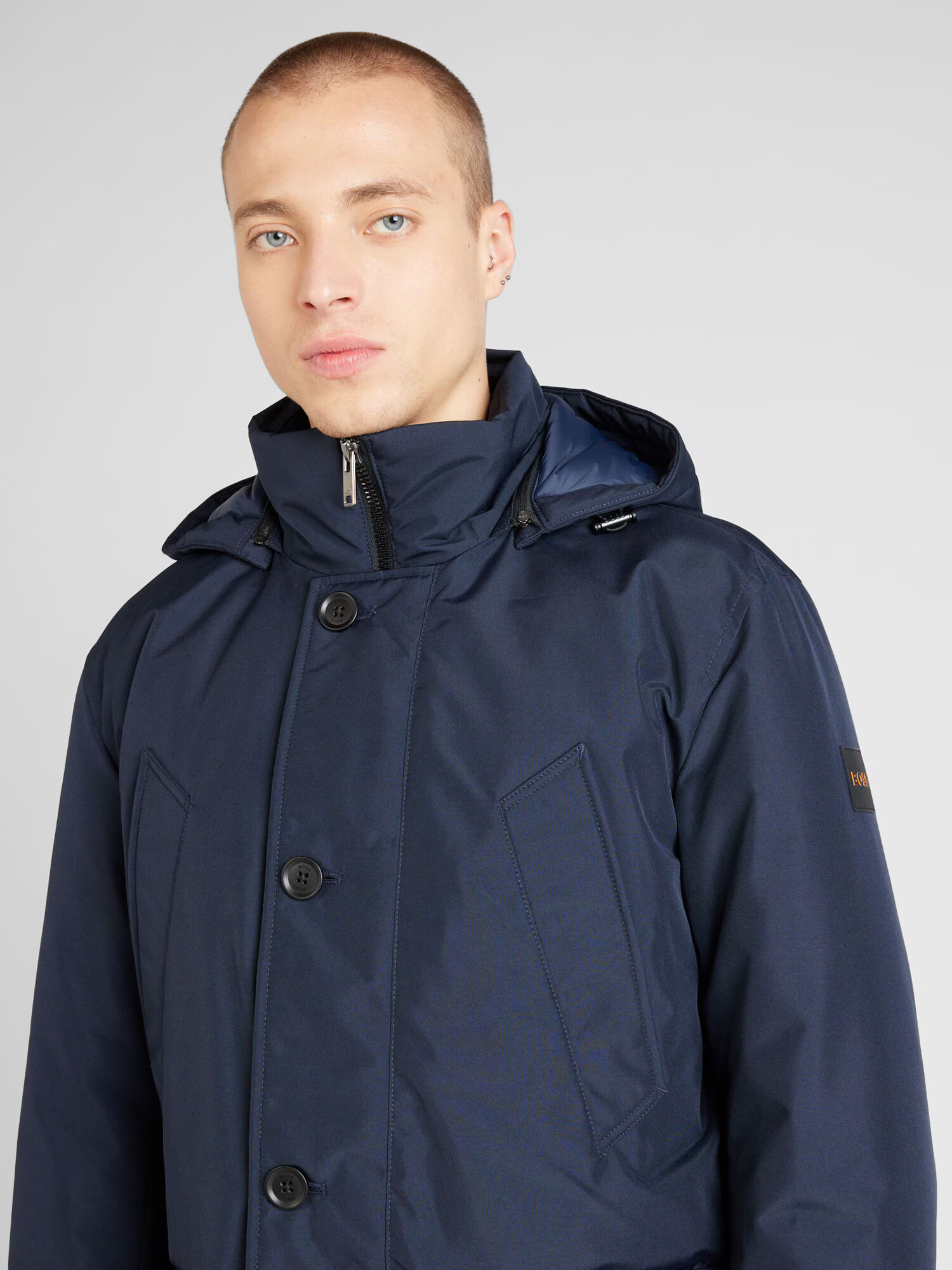 BOSS Orange Parka de iarnă 'Osiass' bleumarin - Pled.ro