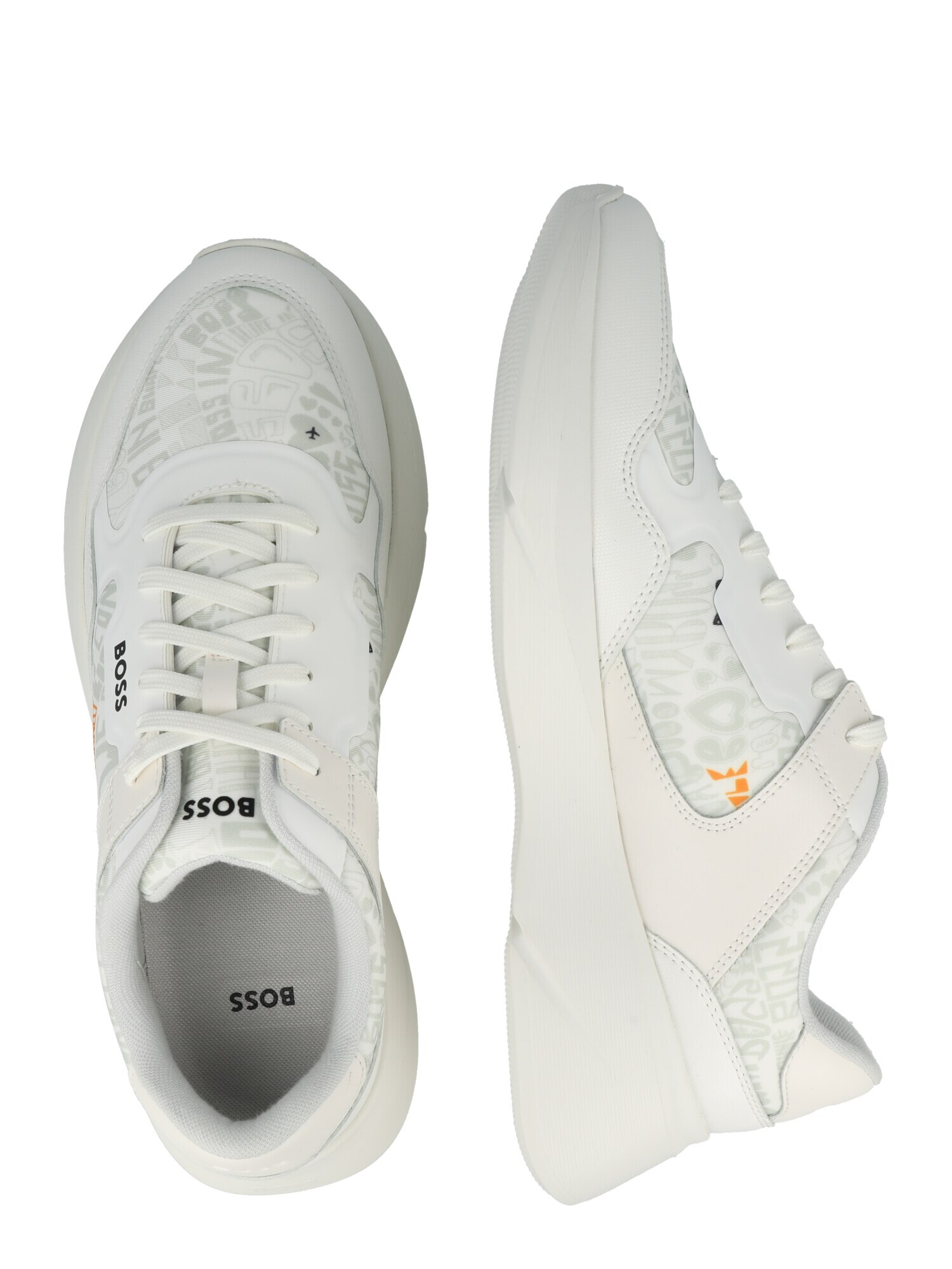 BOSS Orange Sneaker low 'Dean' culoarea pielii / ecru / portocaliu - Pled.ro