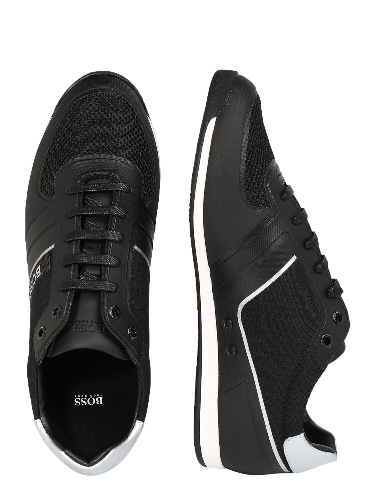 BOSS Orange Sneaker low 'Glaze' negru / alb - Pled.ro