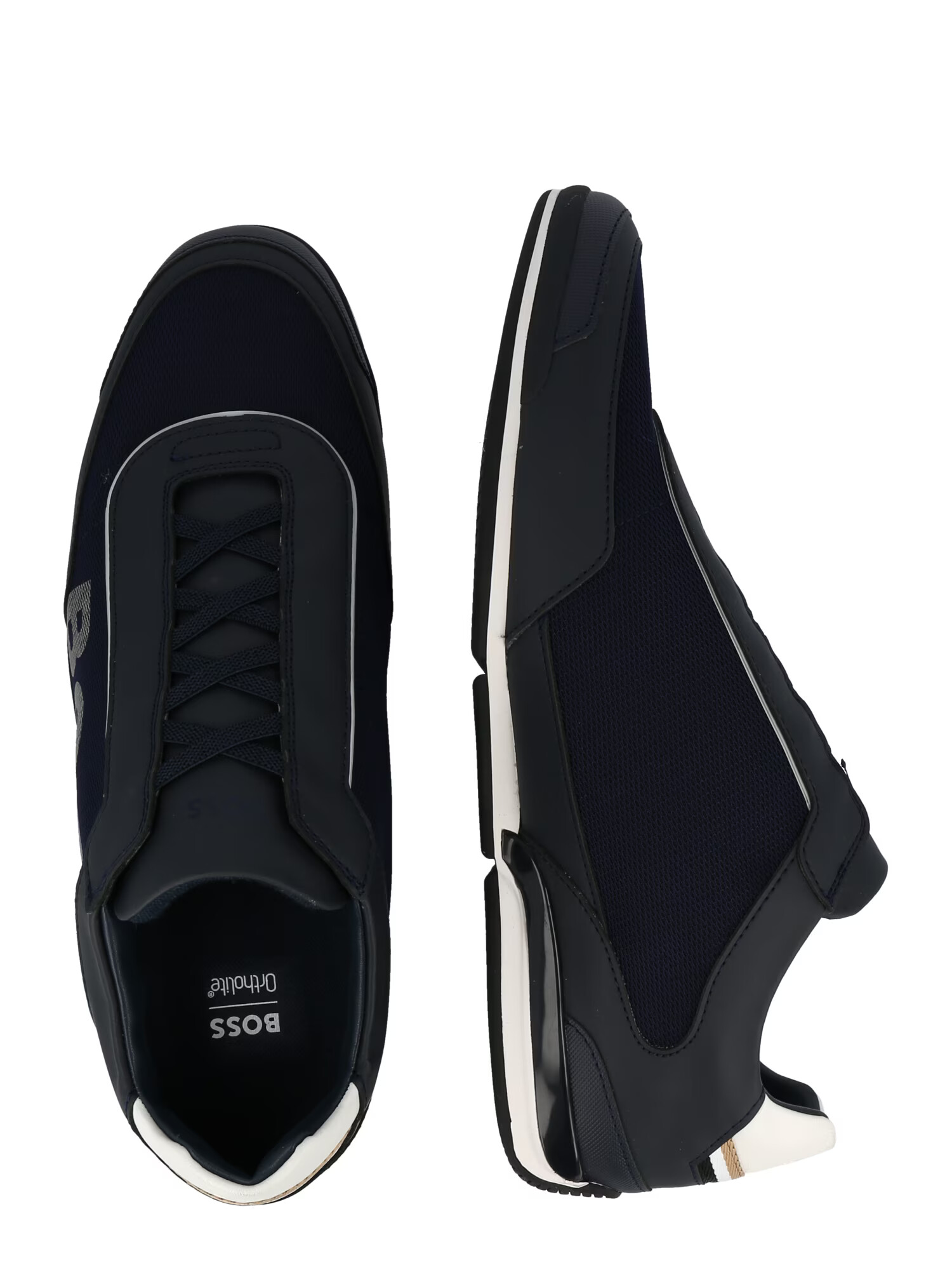 BOSS Orange Sneaker low 'Saturn' bleumarin / negru / alb - Pled.ro