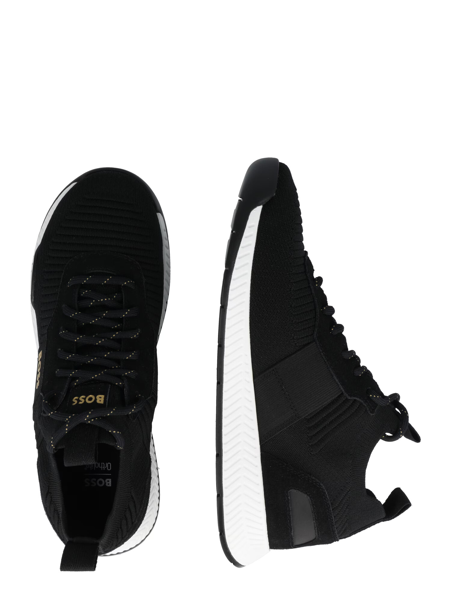 BOSS Black Sneaker low 'Titanium' auriu / negru - Pled.ro