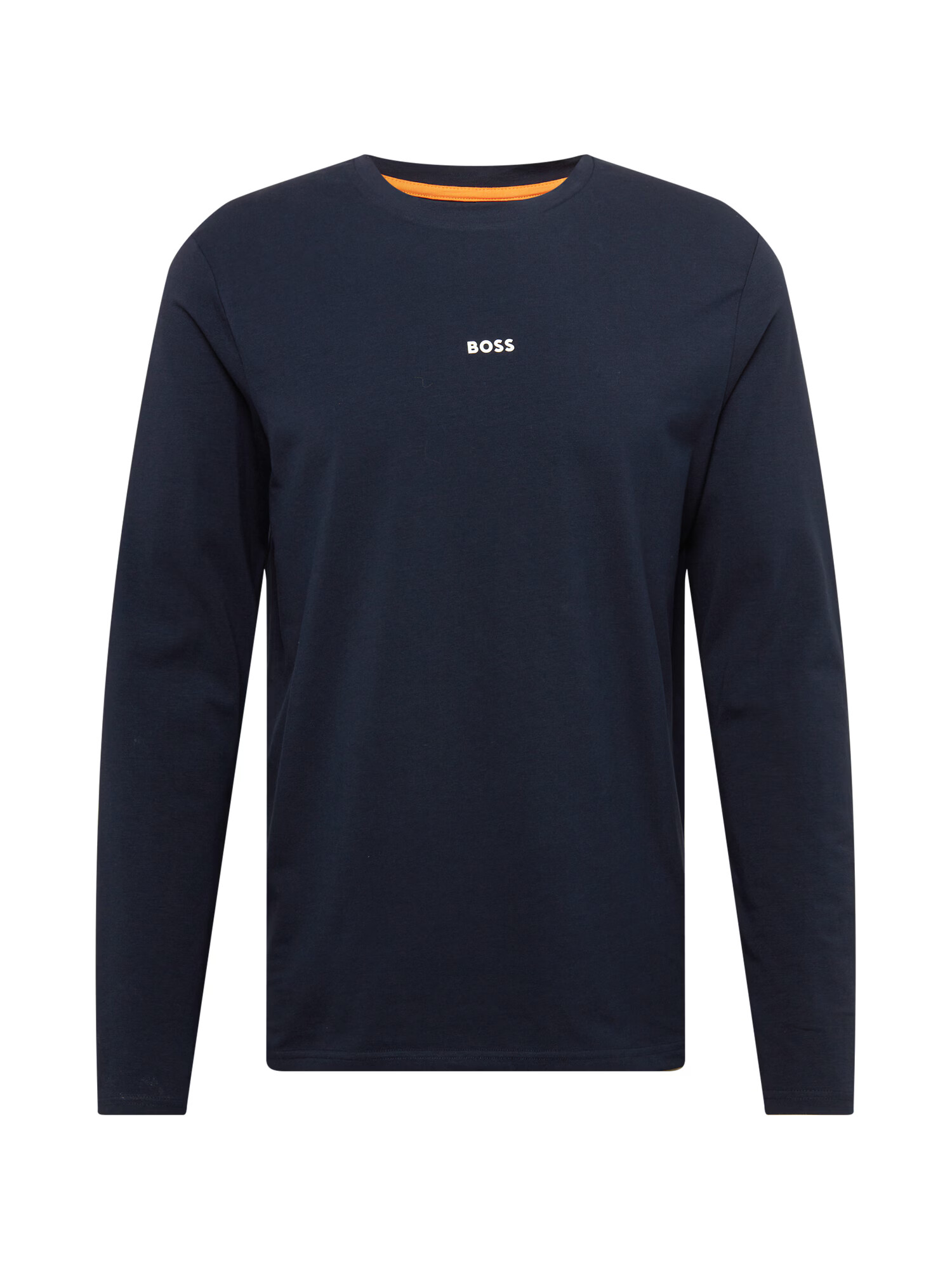 BOSS Orange Tricou 'Chark' bleumarin / alb - Pled.ro